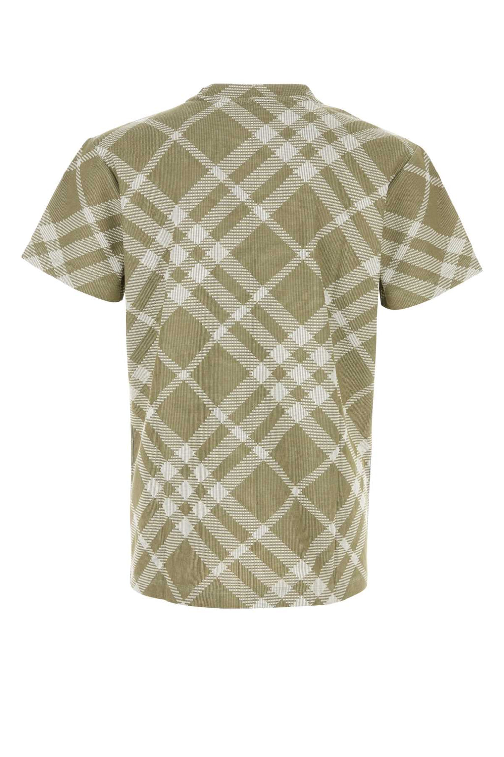 Burberry Men Printed Stretch Cotton Blend T-Shirt