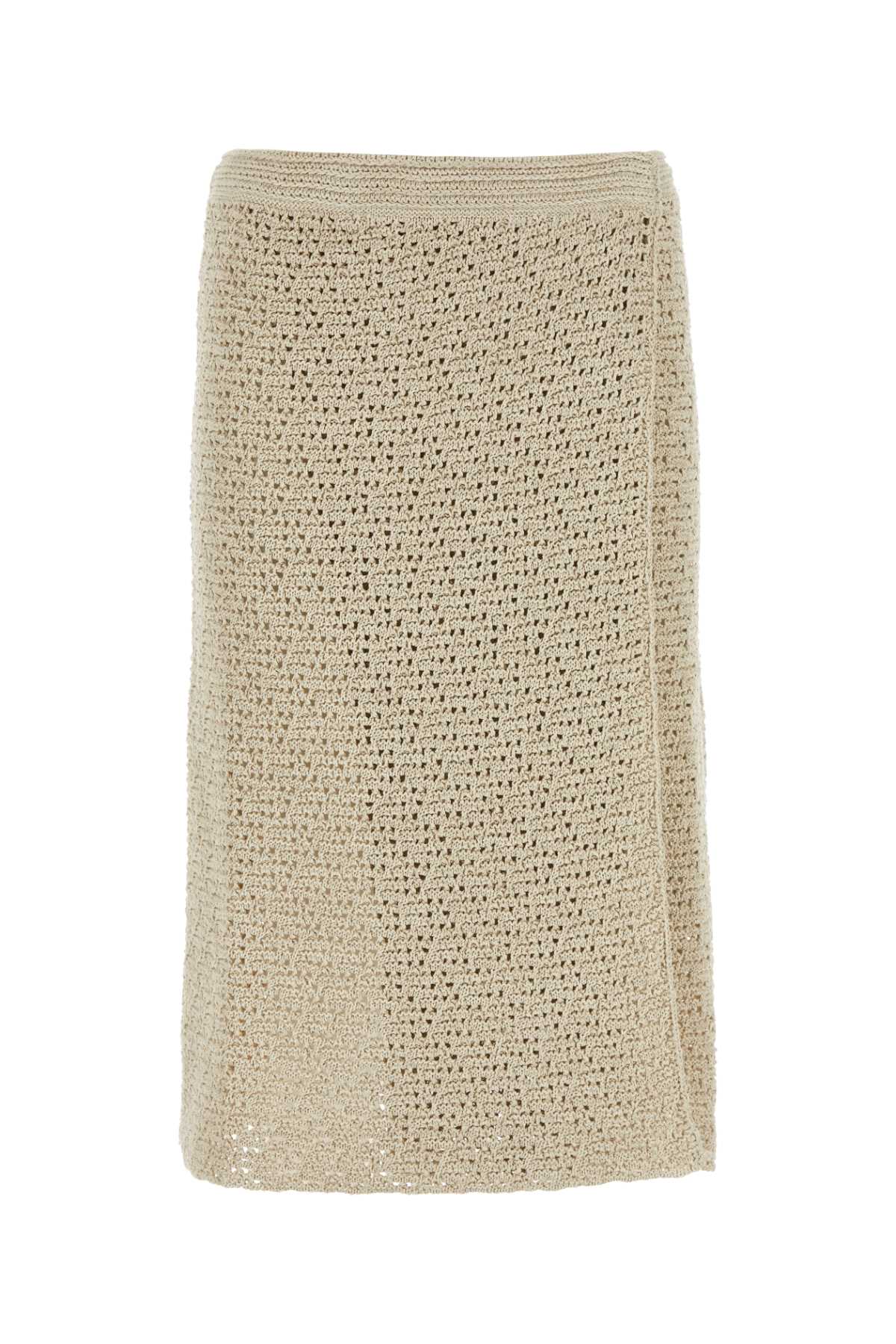 Bottega Veneta Women Sand Crochet Skirt