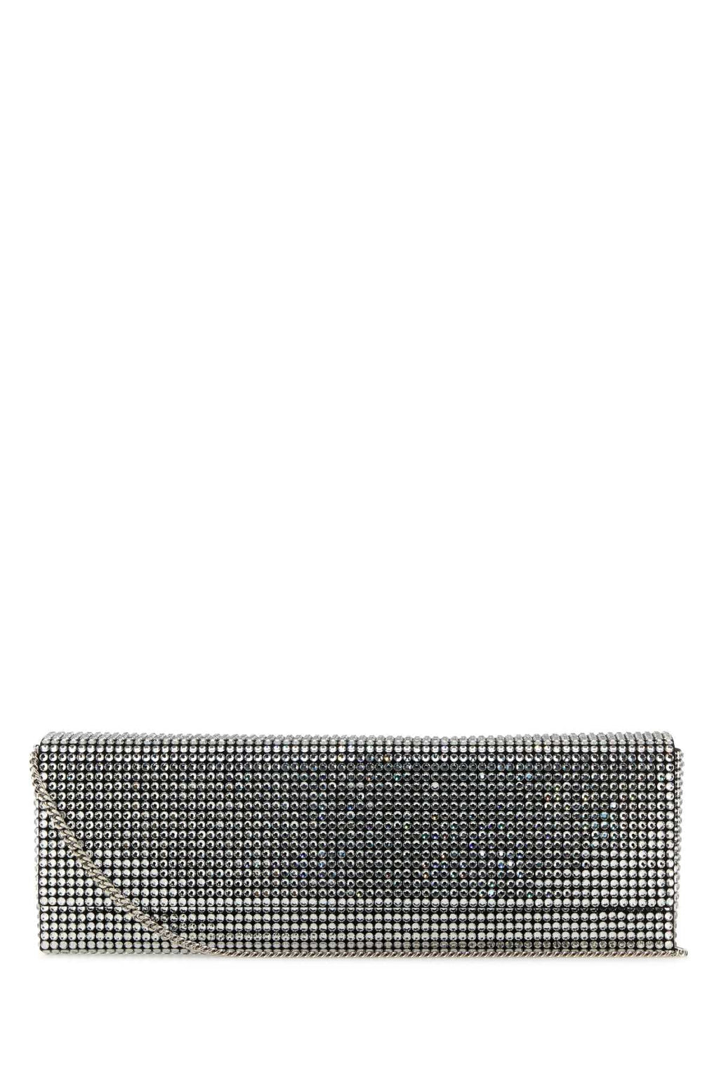 Amina Muaddi Women Embellished Satin Amini Paloma Clutch