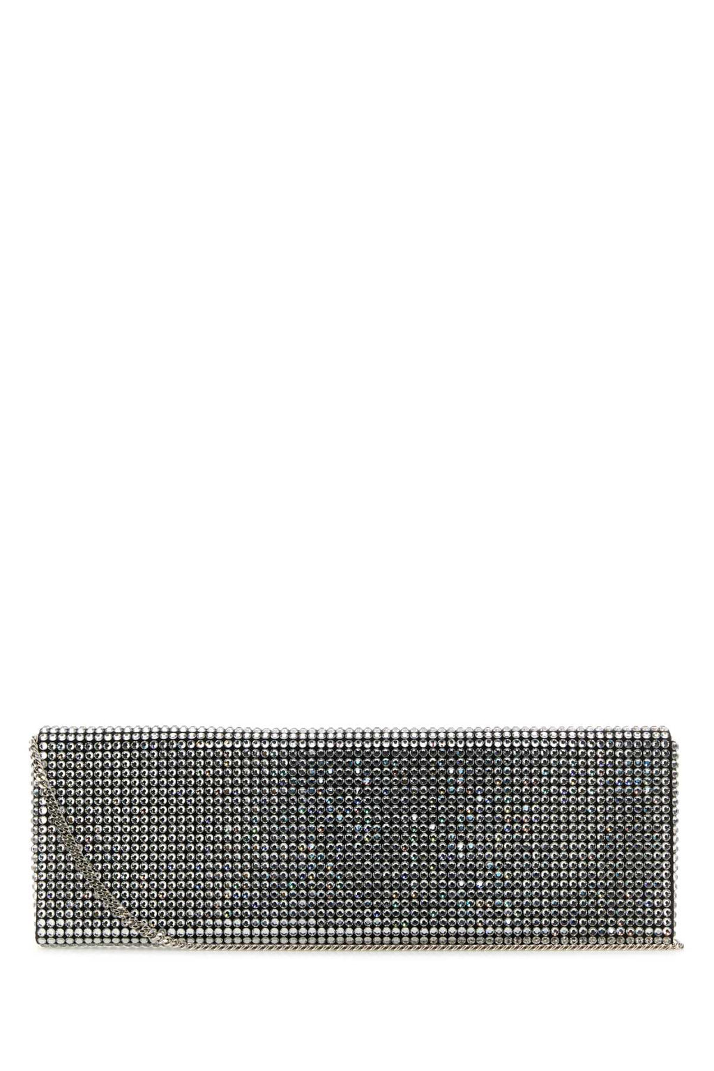 Amina Muaddi Women Embellished Satin Amini Paloma Clutch