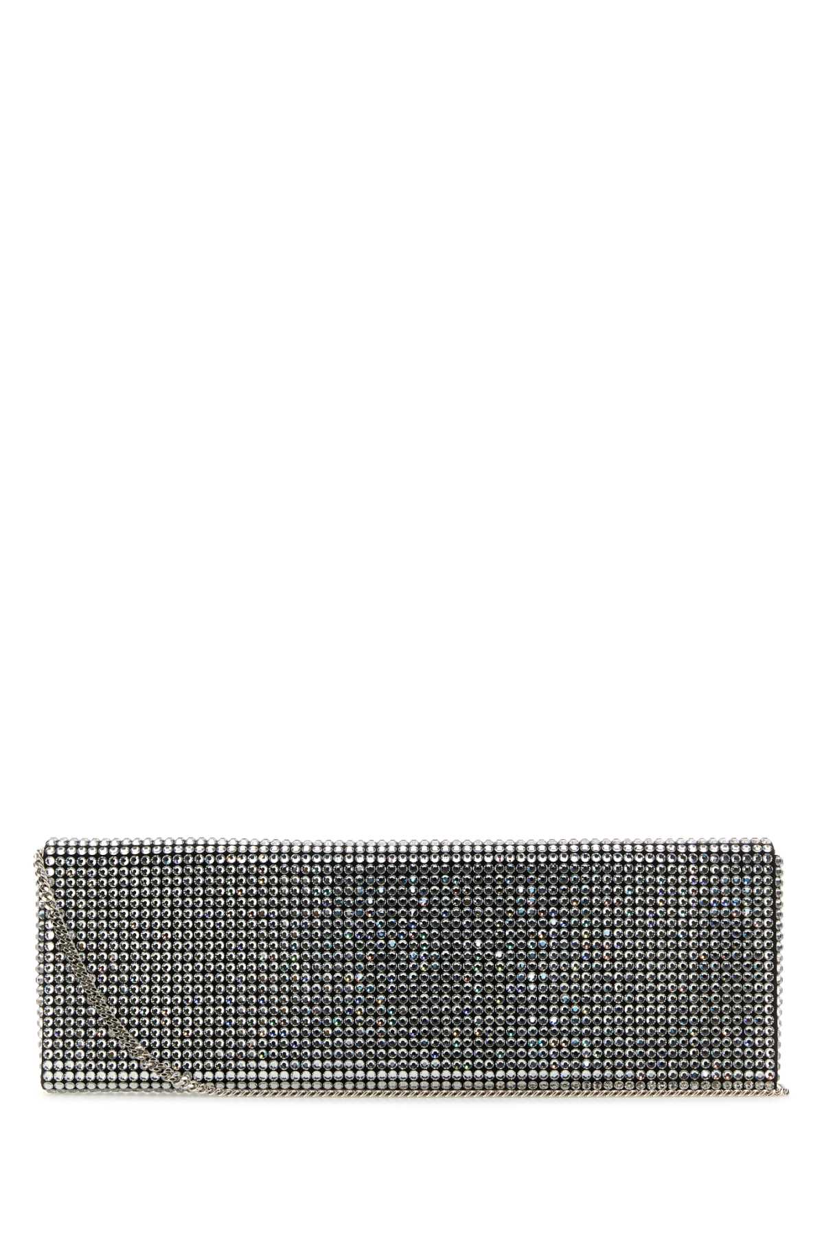 Amina Muaddi Women Embellished Satin Amini Paloma Clutch
