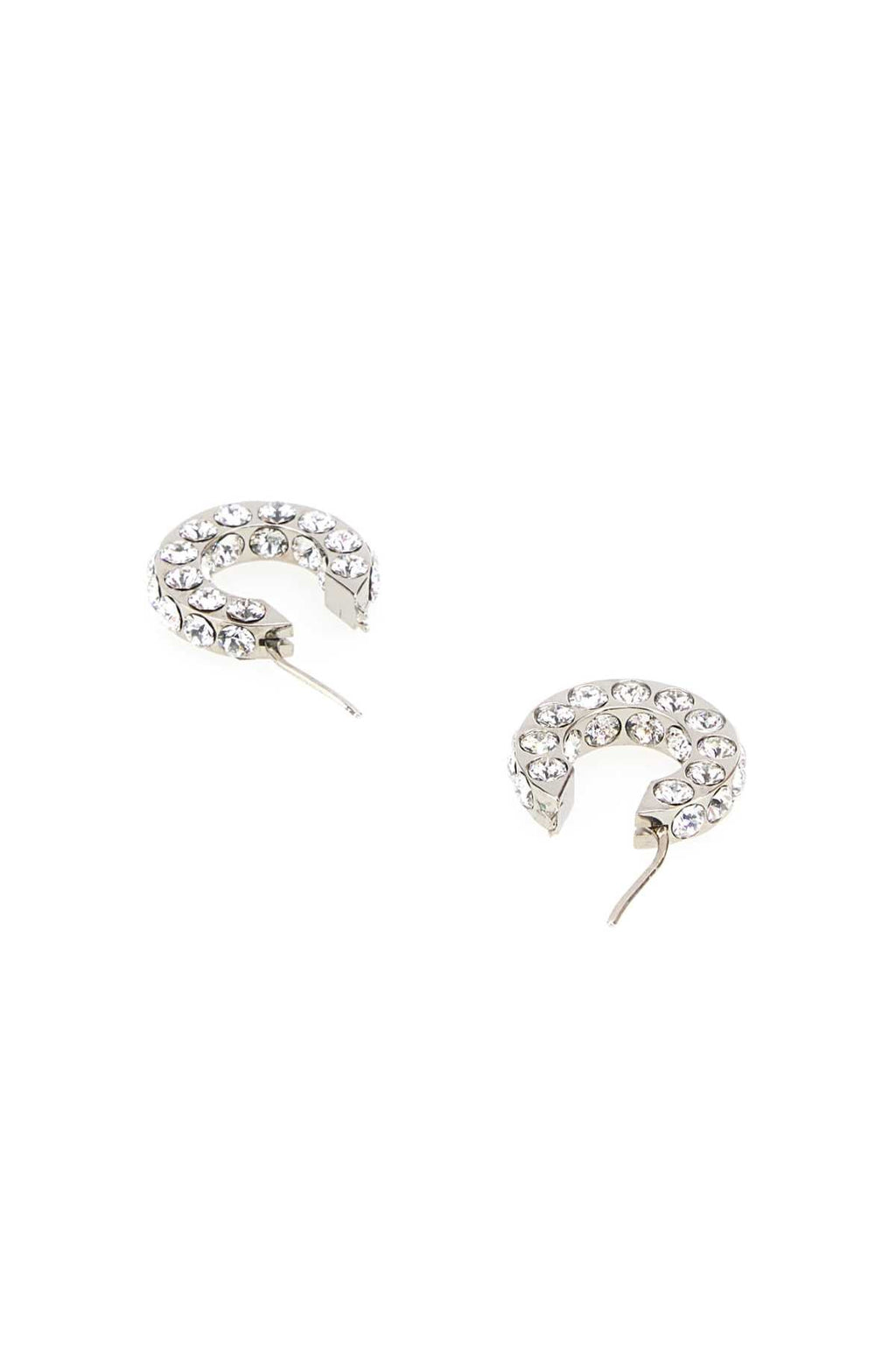 Amina Muaddi Women Embellished Metal Small Jaheel Earrings