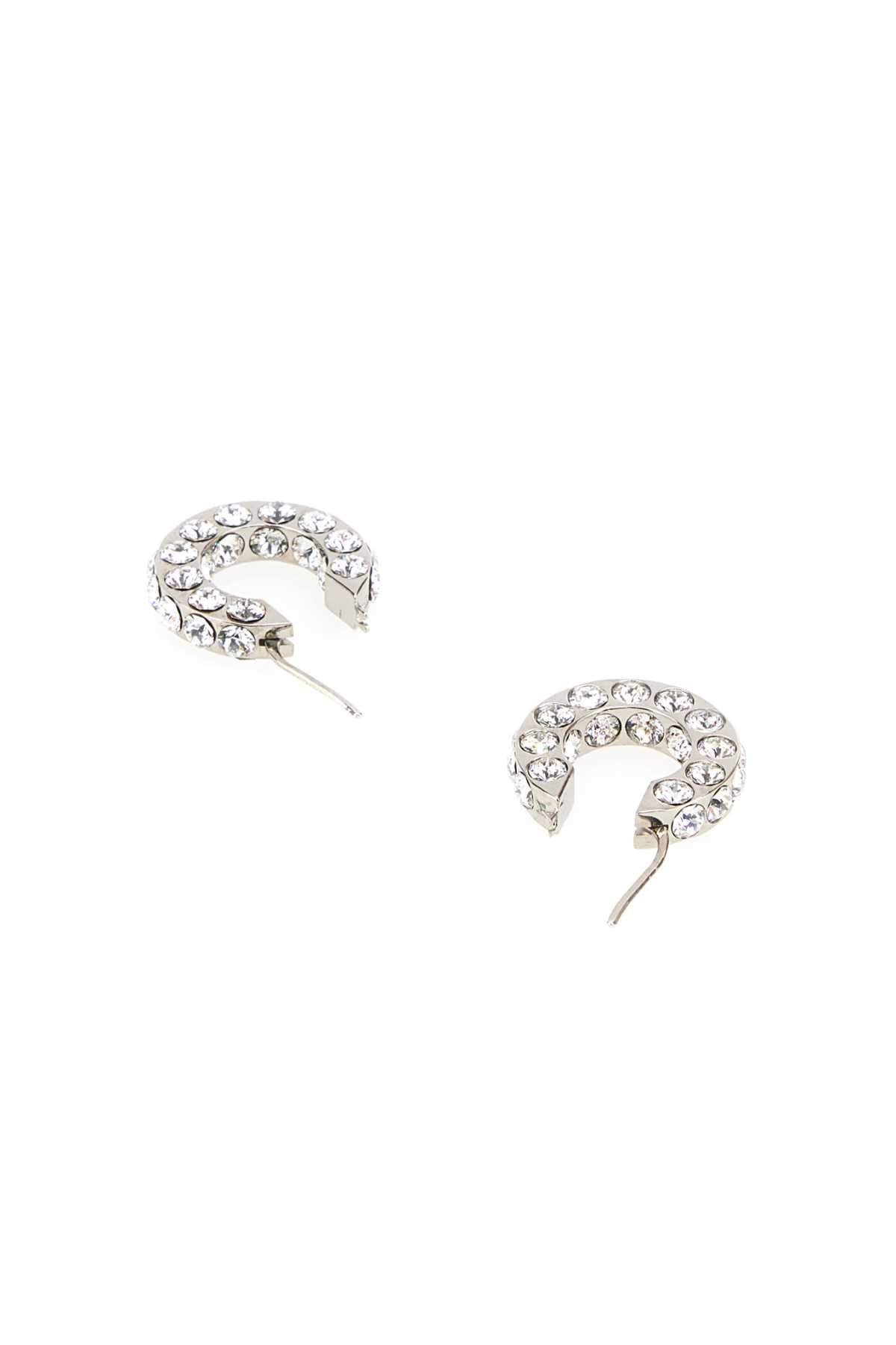 Amina Muaddi Women Embellished Metal Small Jaheel Earrings