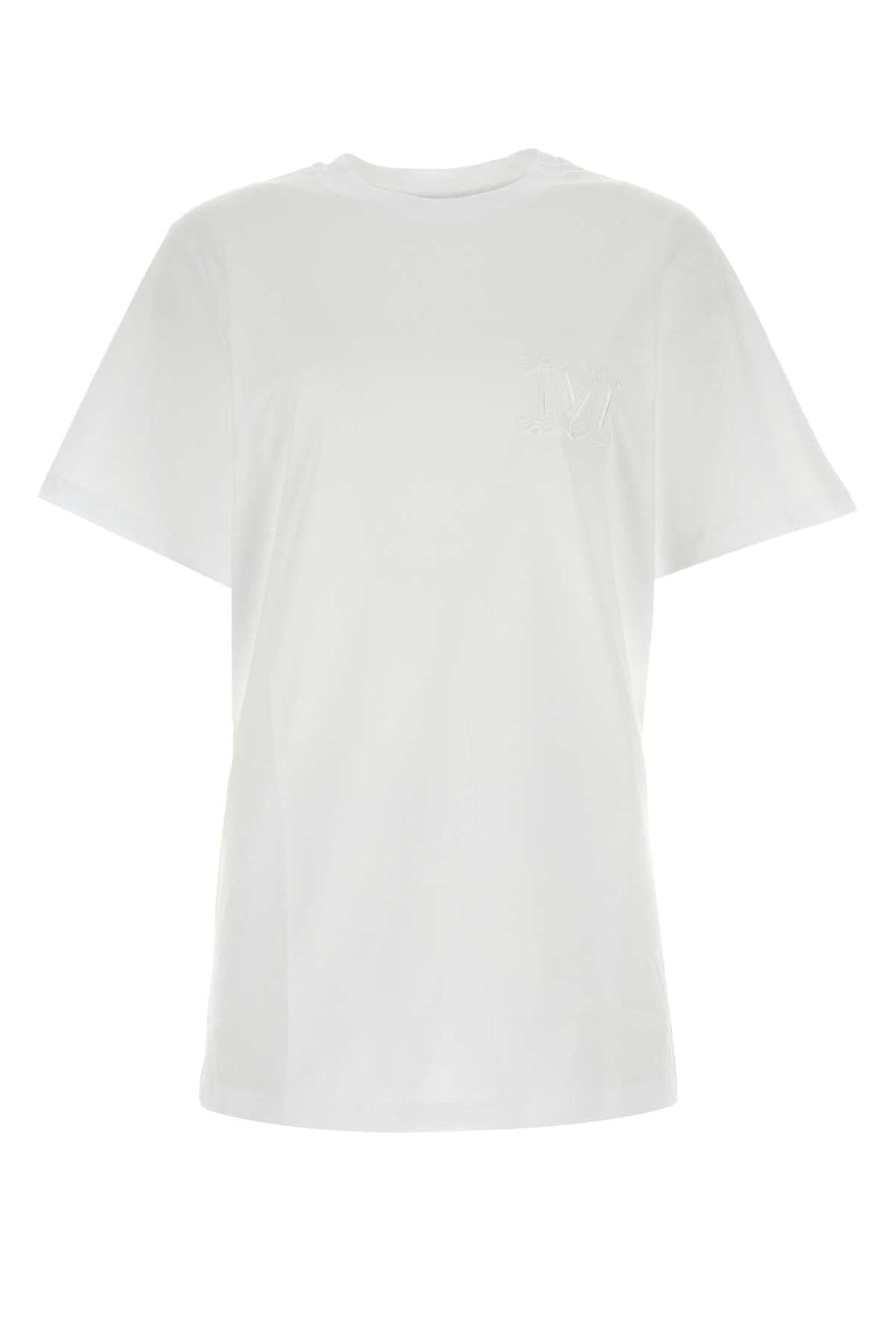 Max Mara Women White Cotton Mango T-Shirt