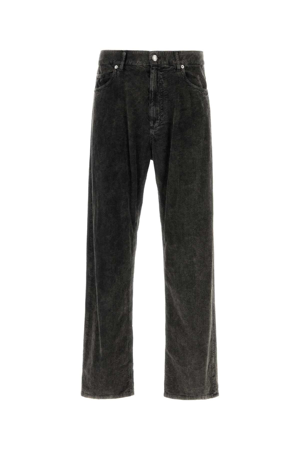 Dolce & Gabbana Men Charcoal Stretch Corduroy Pant