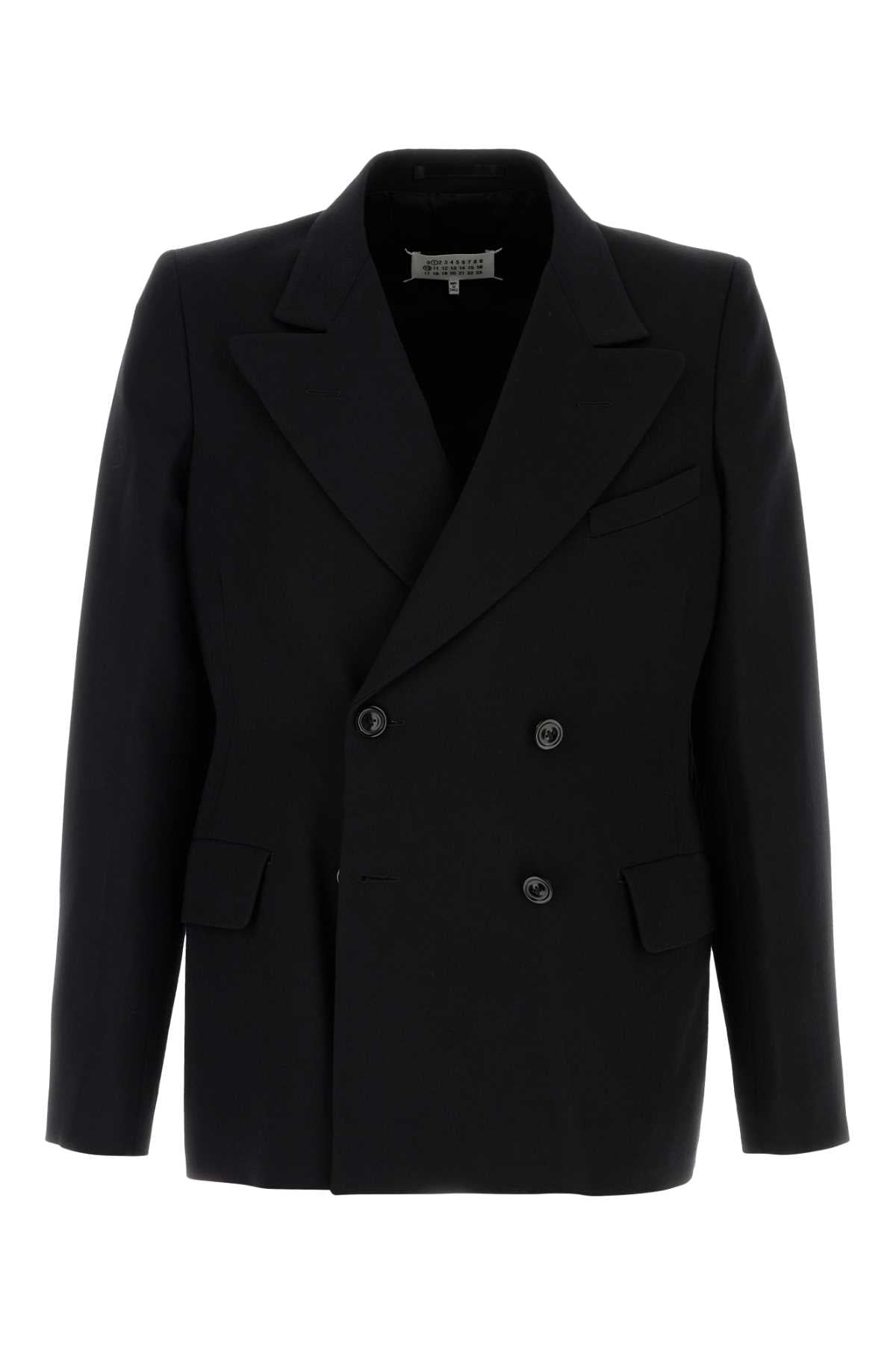 Maison Margiela Men Black Wool Blazer