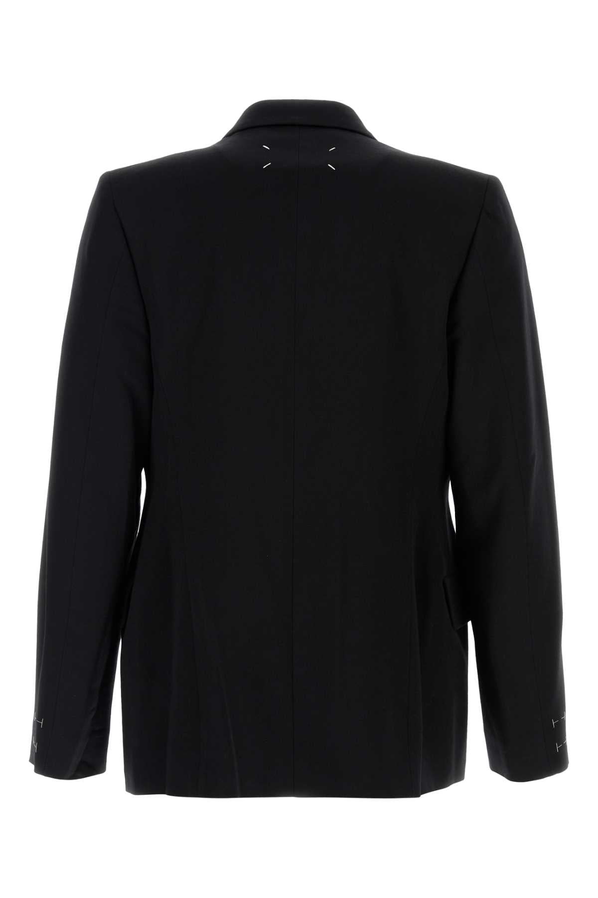Maison Margiela Men Black Wool Blazer