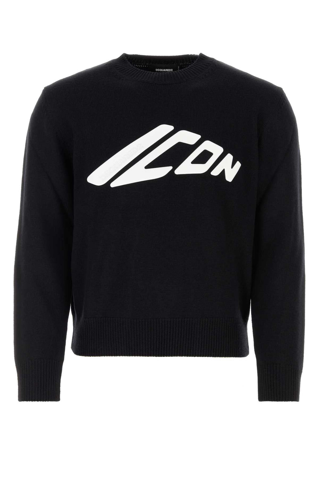 Dsquared Men Black Wool Sweater