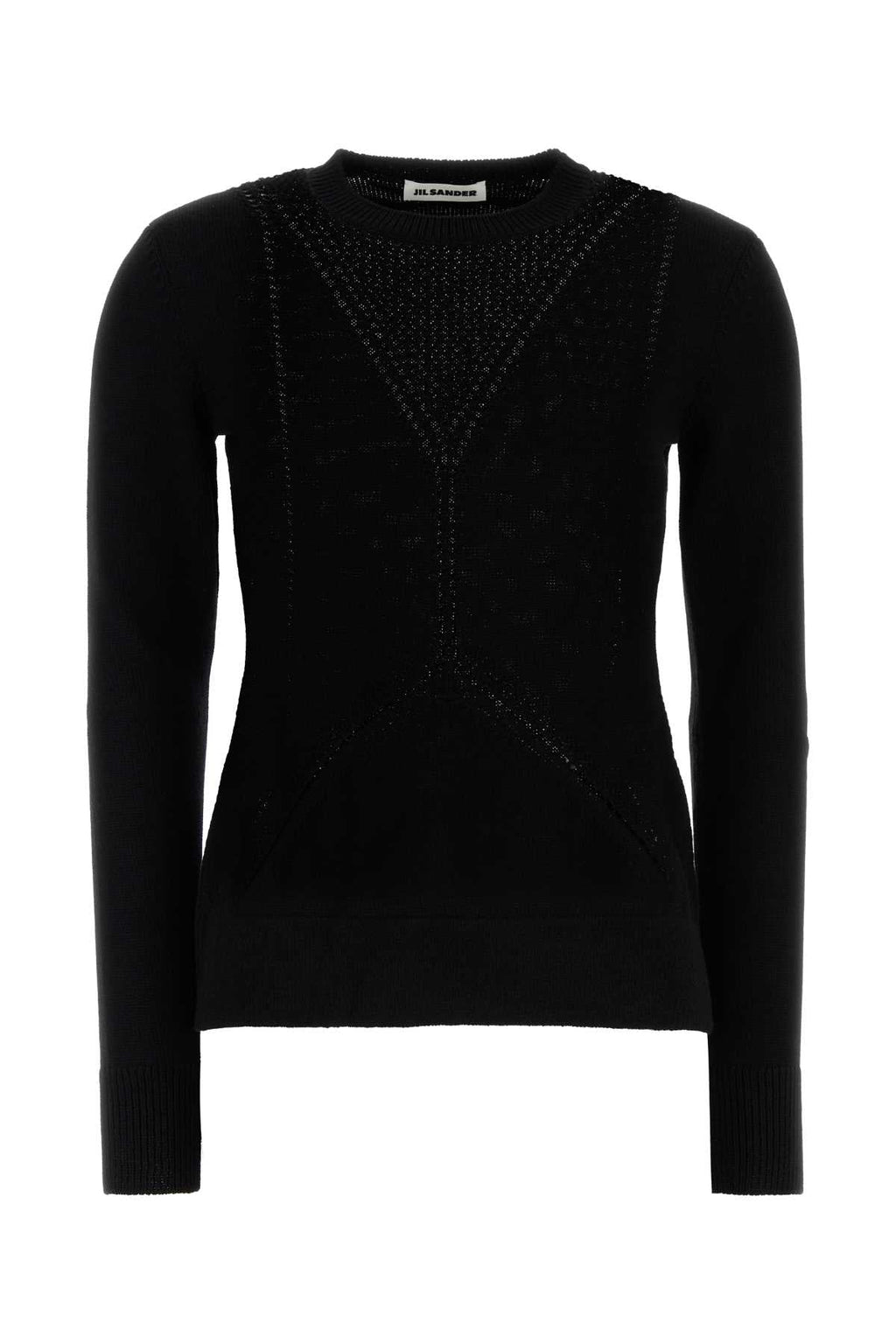 Jil Sander Women Black Wool Blend Sweater