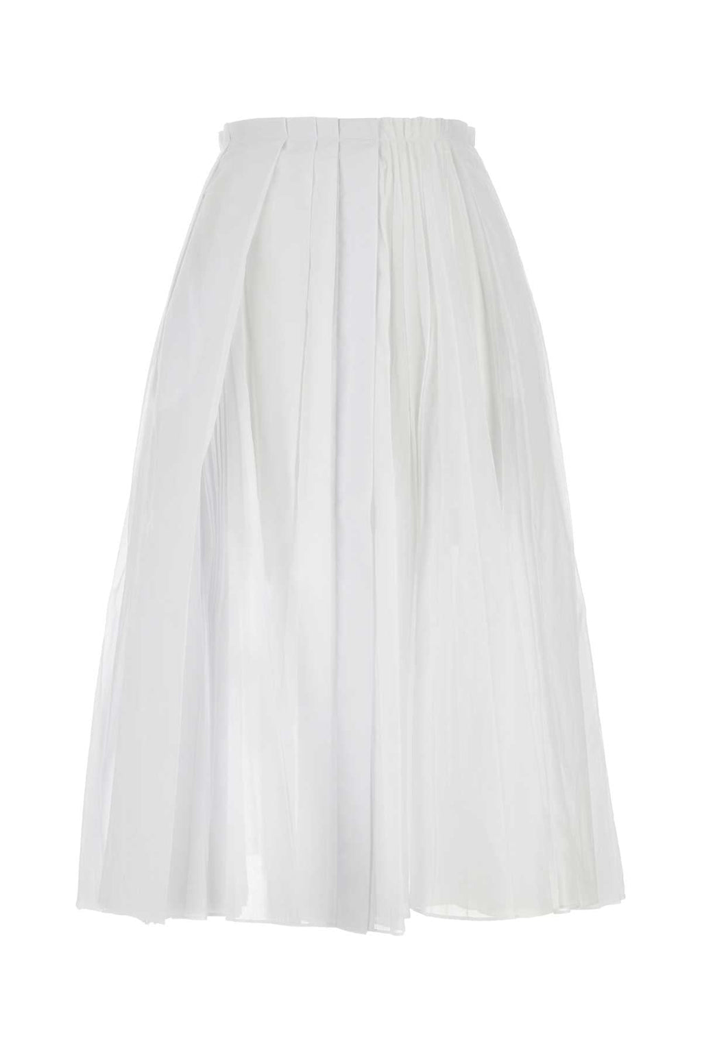Jil Sander Women White Organdy Skirt
