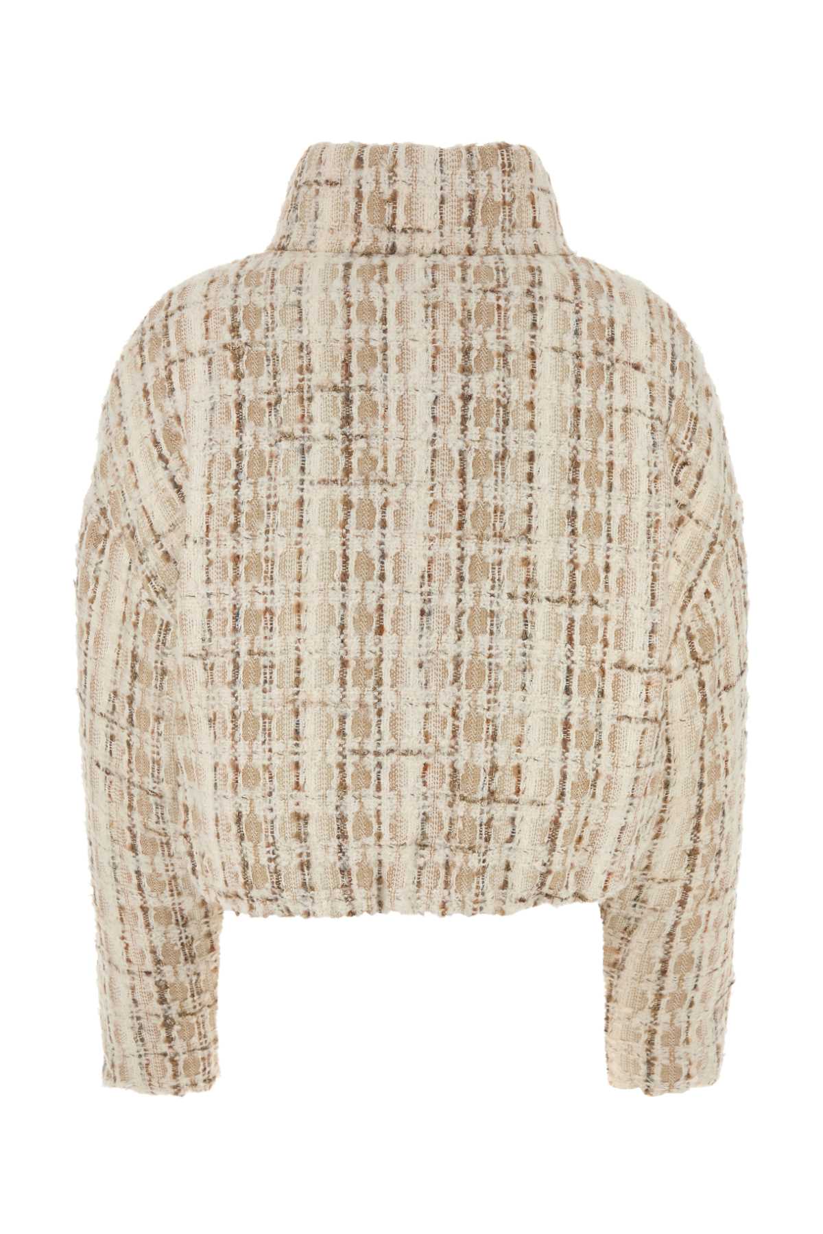 Khrisjoy Women Embroidered Tweed Down Jacket