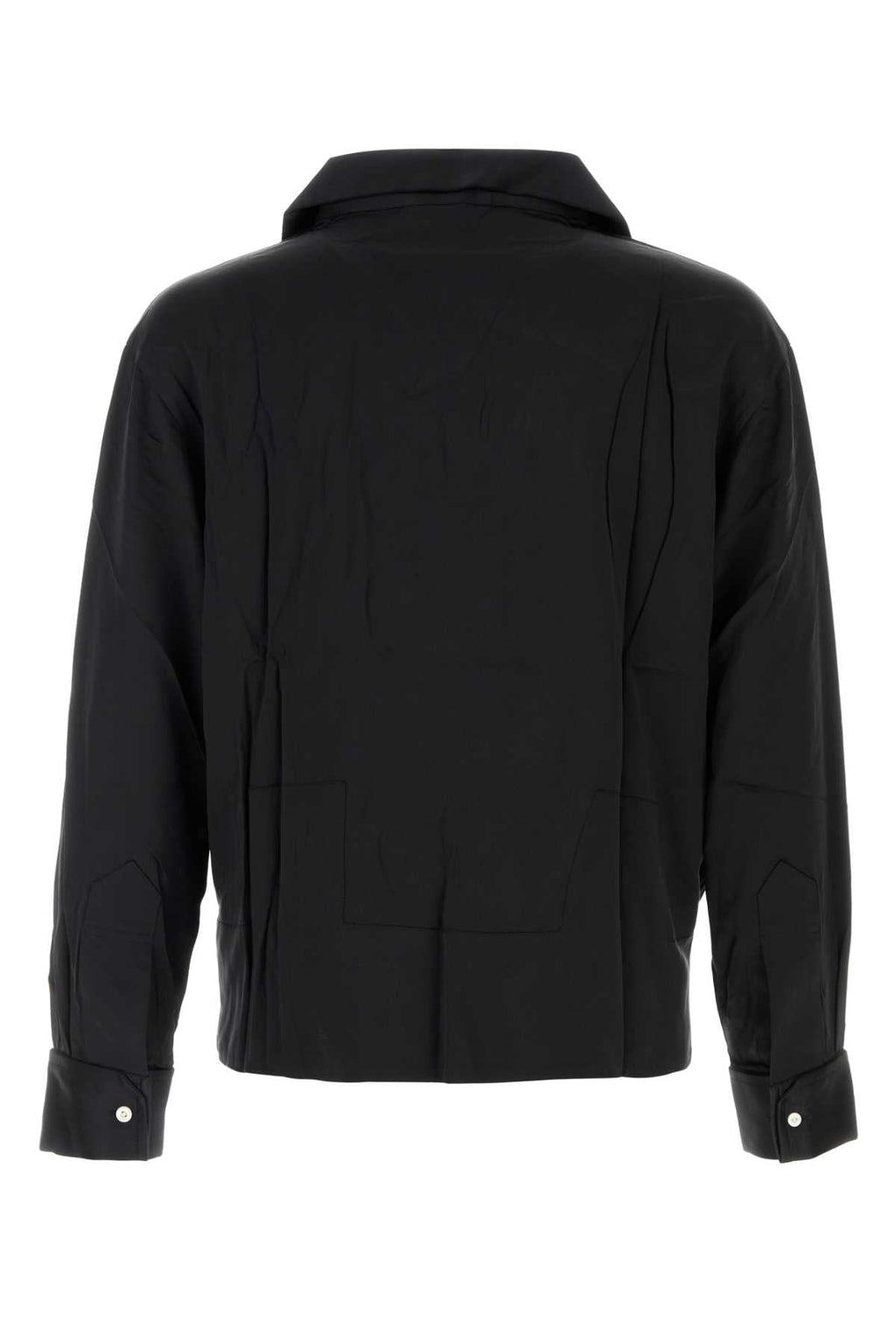 Bode Men Black Satin Maze Blouse