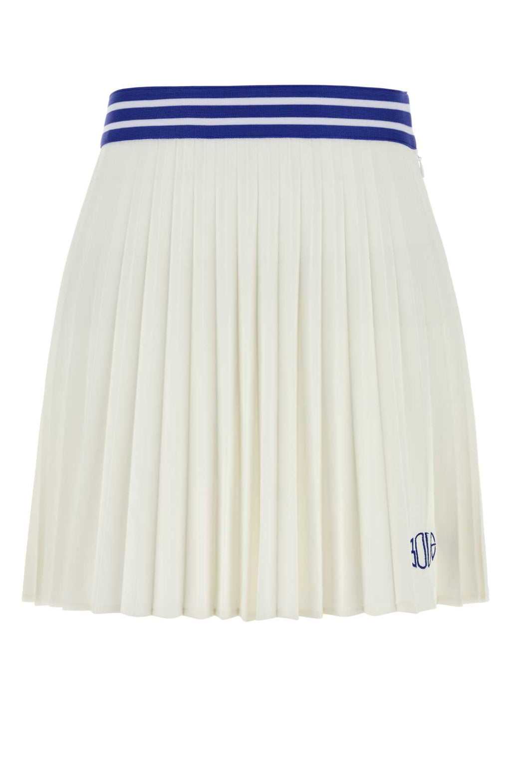Bode Women White Piquet Court Mini Skirt