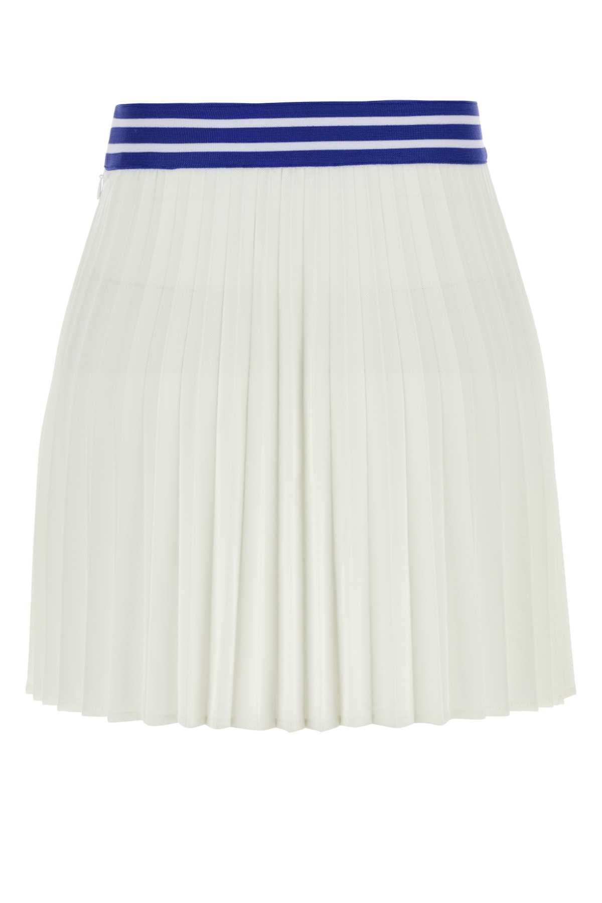 Bode Women White Piquet Court Mini Skirt