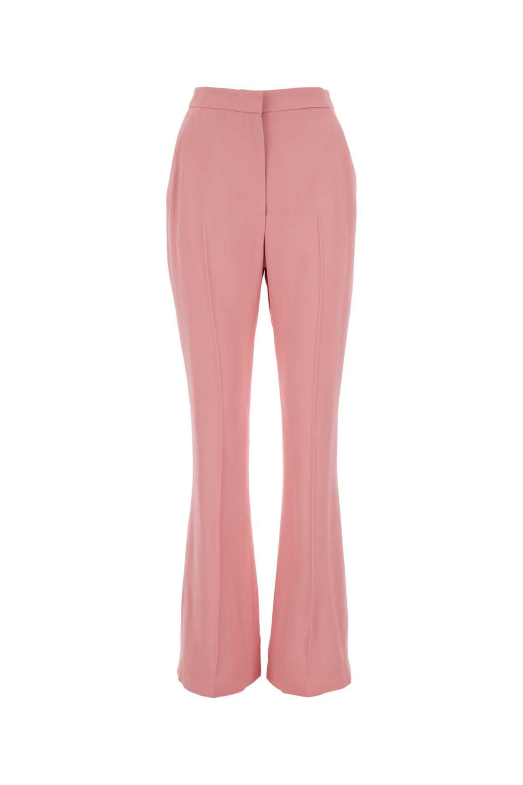 Alexander Mcqueen Women Pink Crepe Cigarette Pant