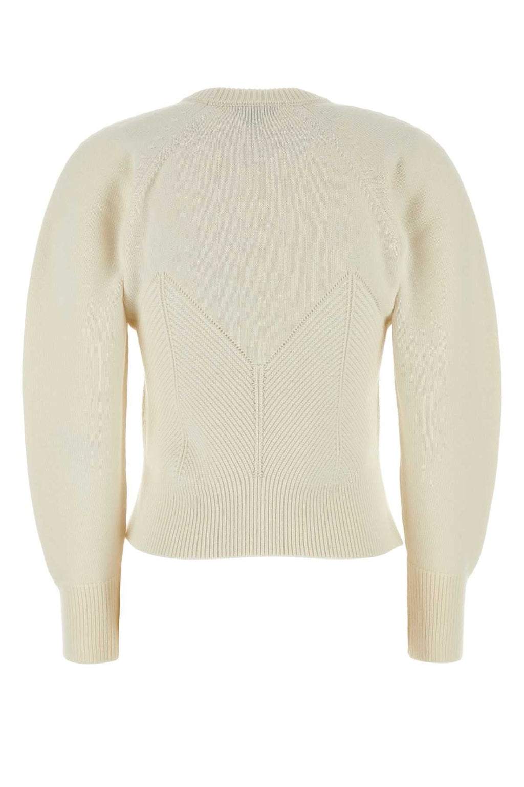 Alexander Mcqueen Women Ivory Wool Blend Sweater