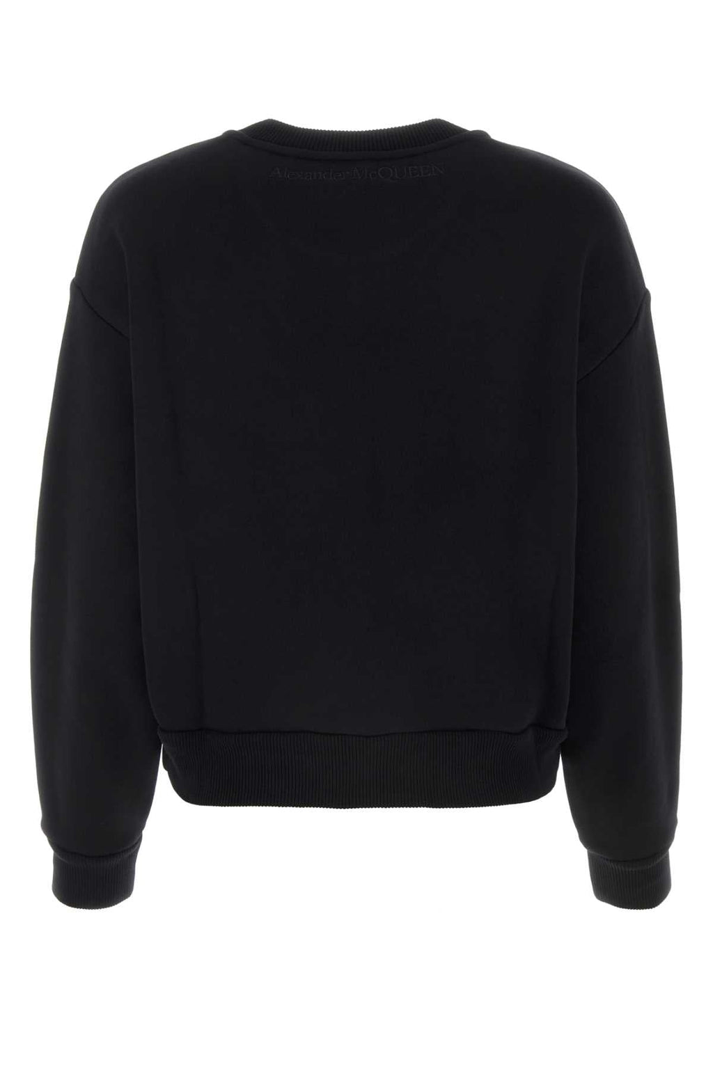 Alexander Mcqueen Women Black Cotton Sweatshirt