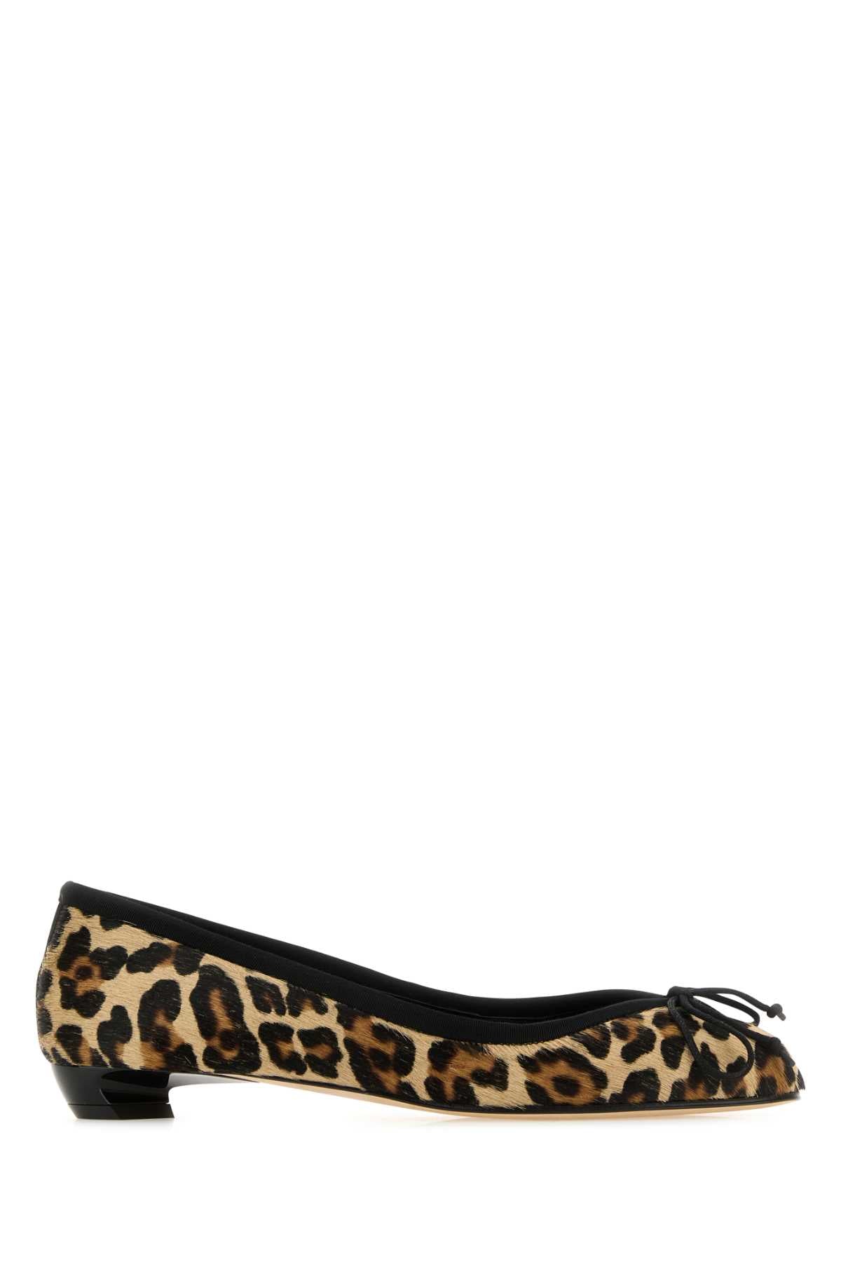 Alexander Mcqueen Women Printed Calf-Hair Armadillo Ballerinas
