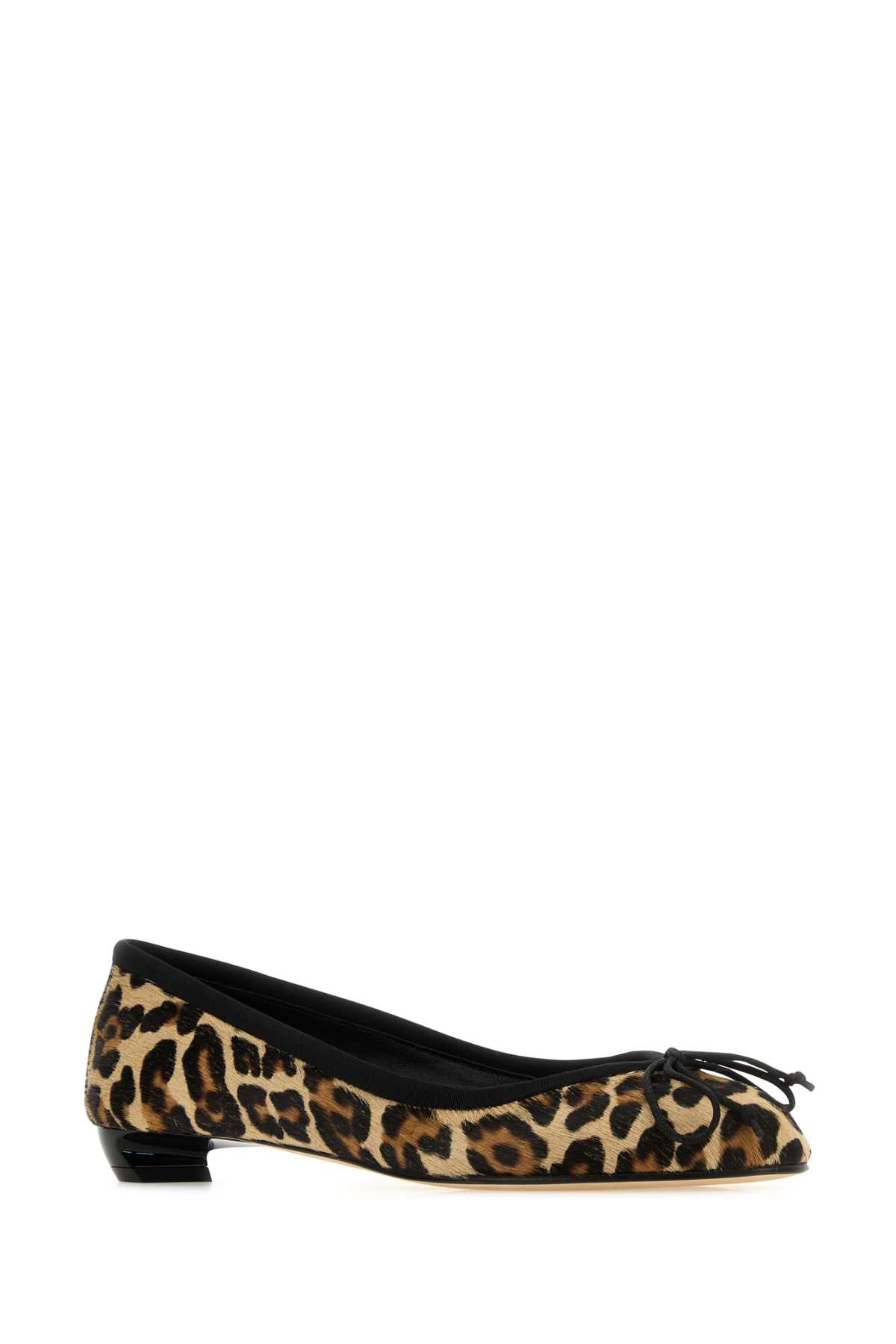 Alexander Mcqueen Women Printed Calf-Hair Armadillo Ballerinas