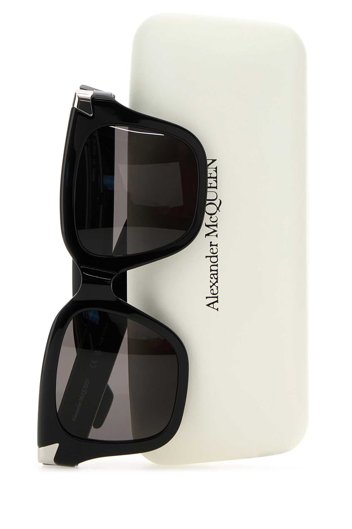 Alexander Mcqueen Women Black Acetate Punk Rivet Sunglasses