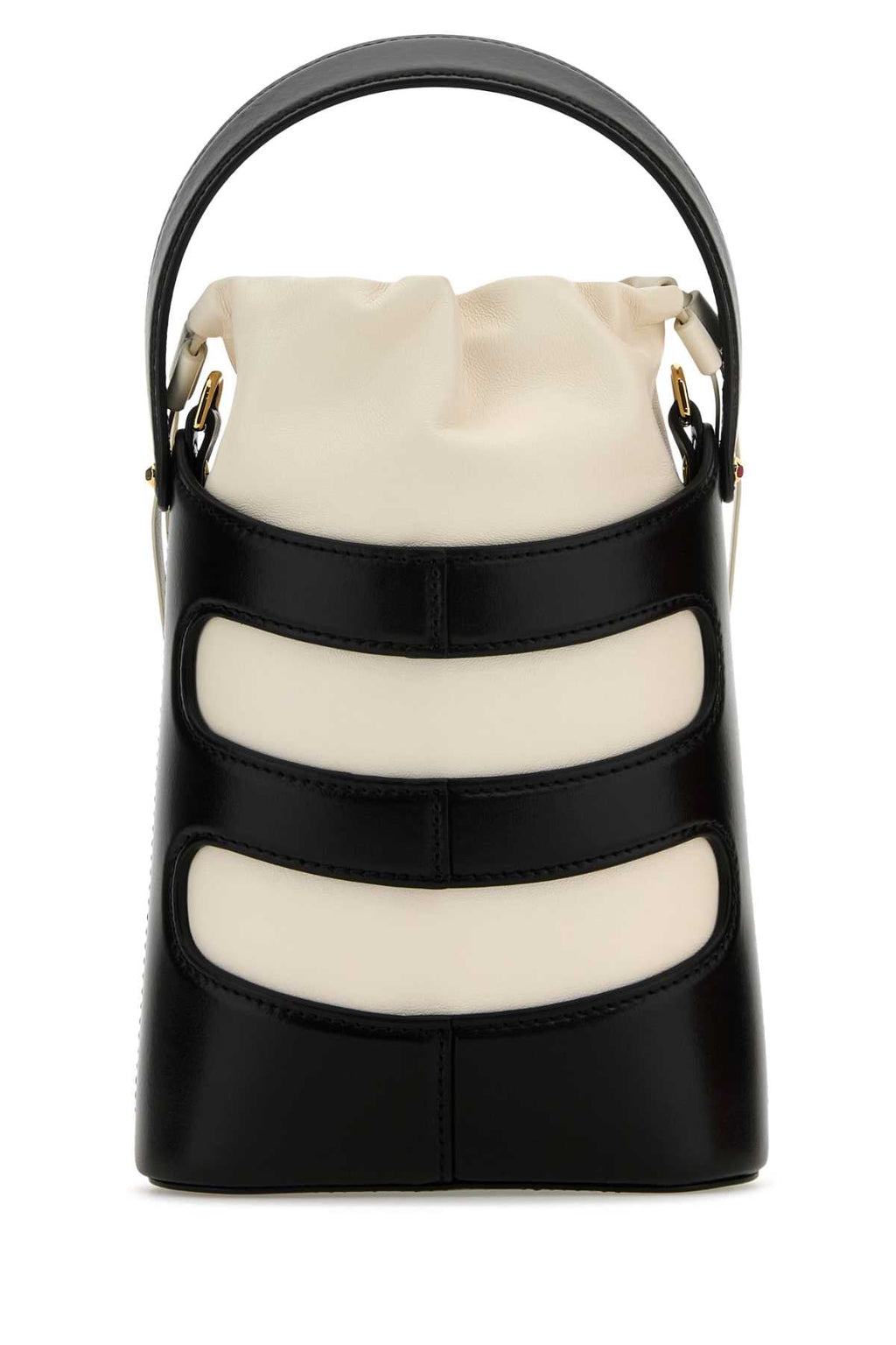 Alexander Mcqueen Women Two-Tone Leather Mini The Rise Bucket Bag