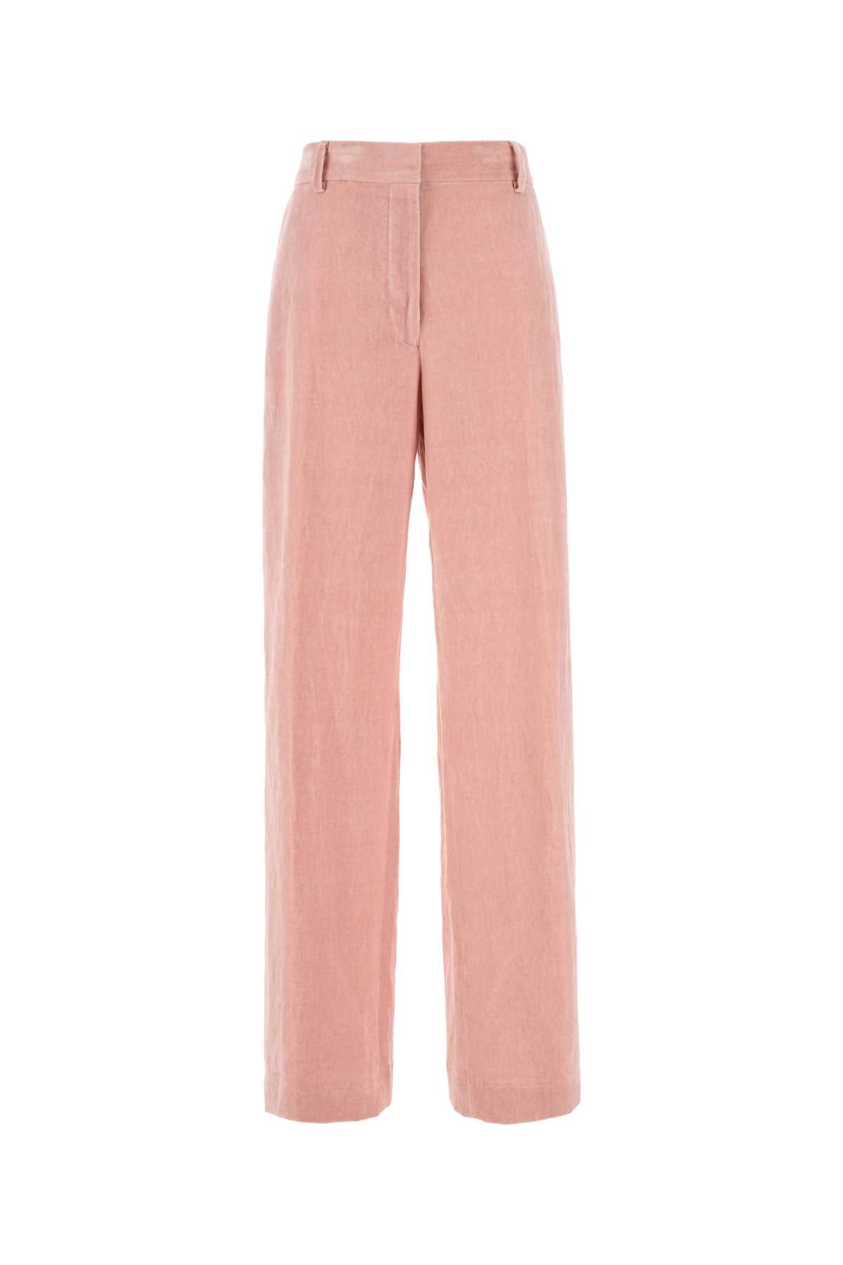 Dries Van Noten Women Pink Velvet Pixy Pant