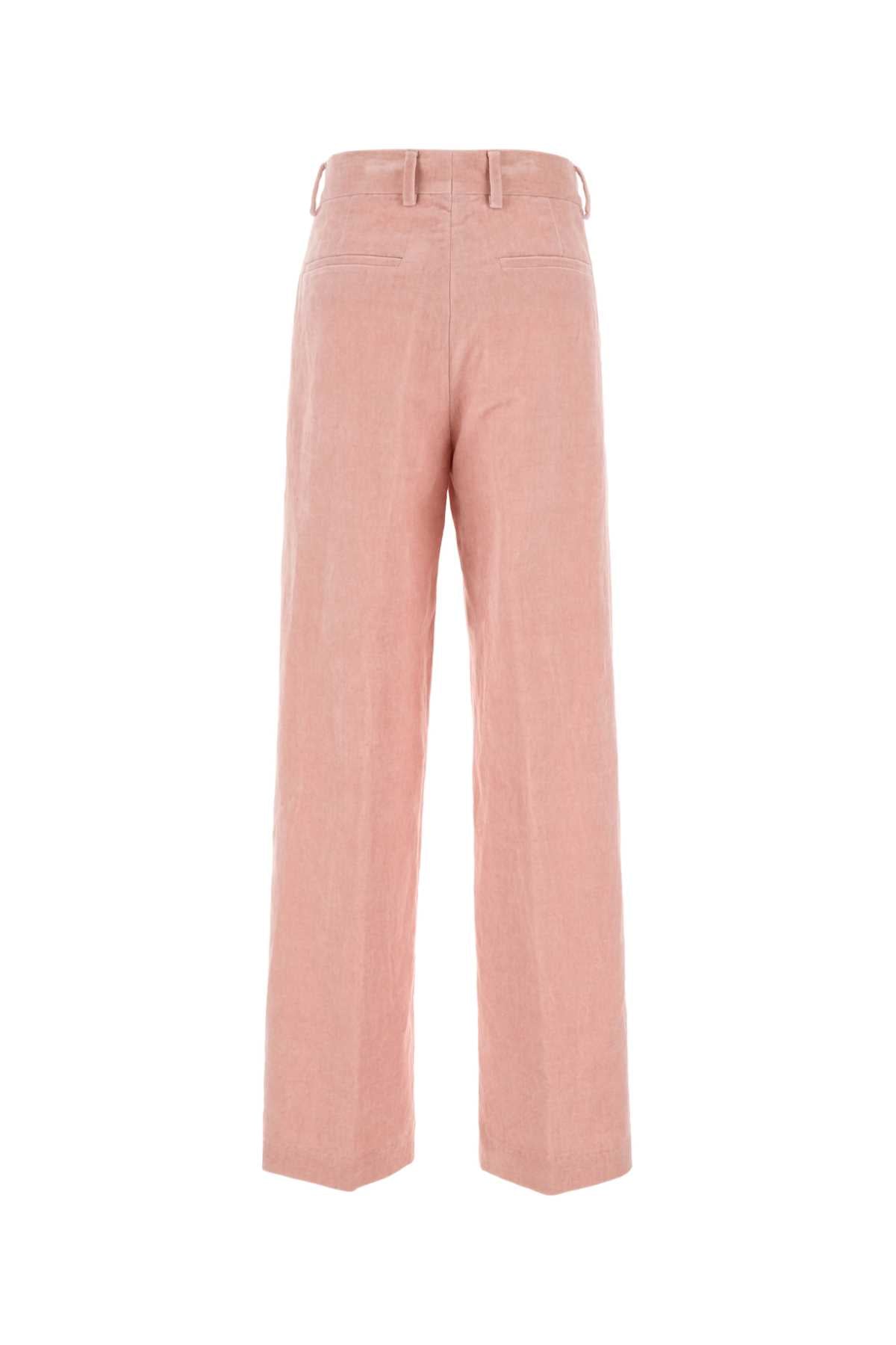 Dries Van Noten Women Pink Velvet Pixy Pant