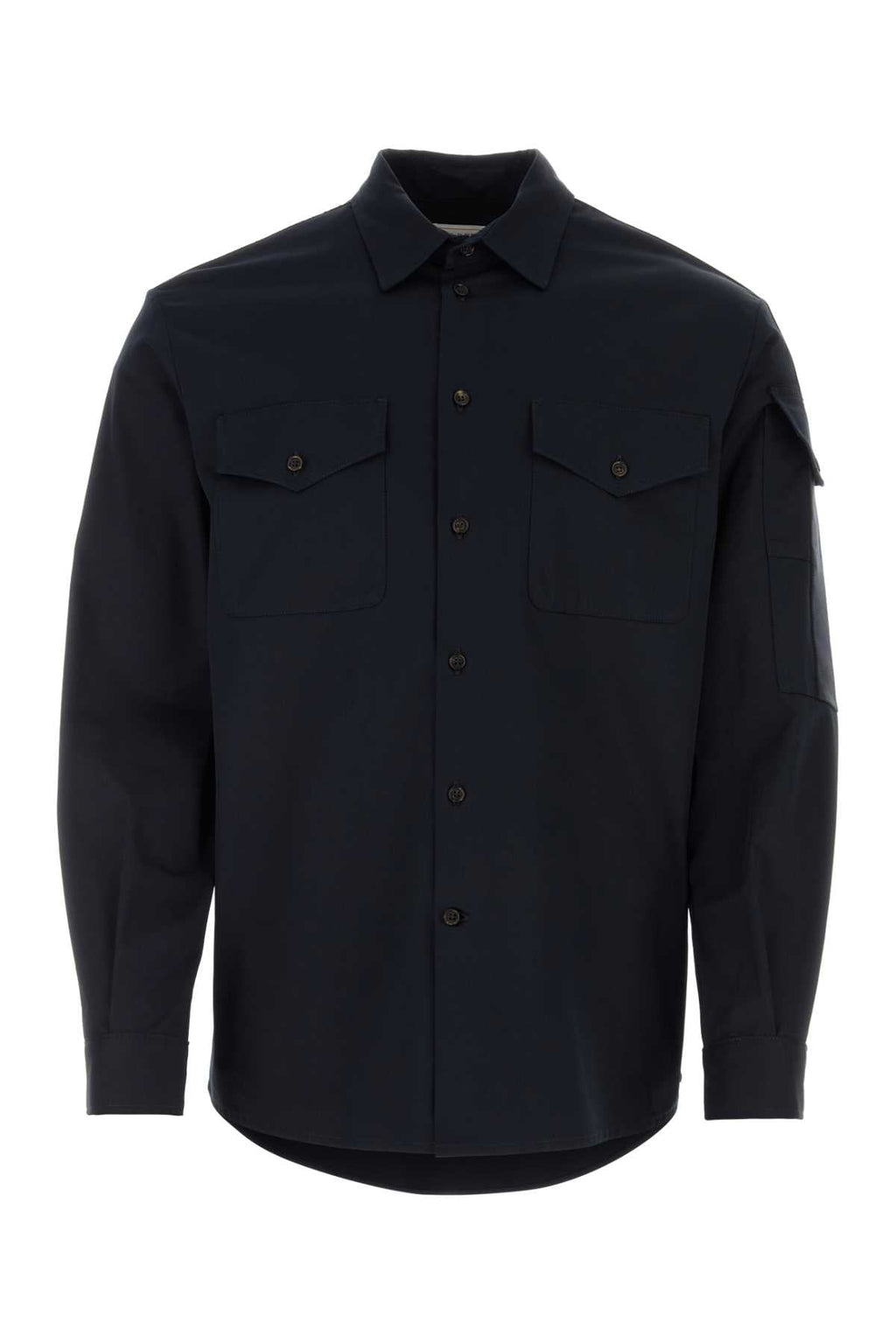 Alexander Mcqueen Men Midnight Blue Oxford Shirt