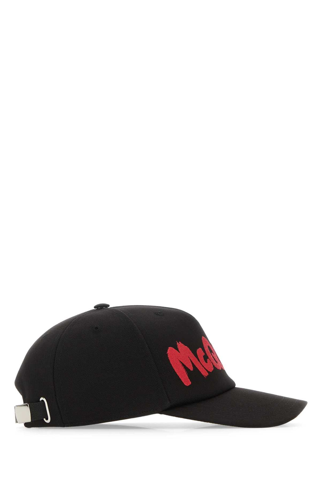 Alexander Mcqueen Men Black Cotton Baseball Cap