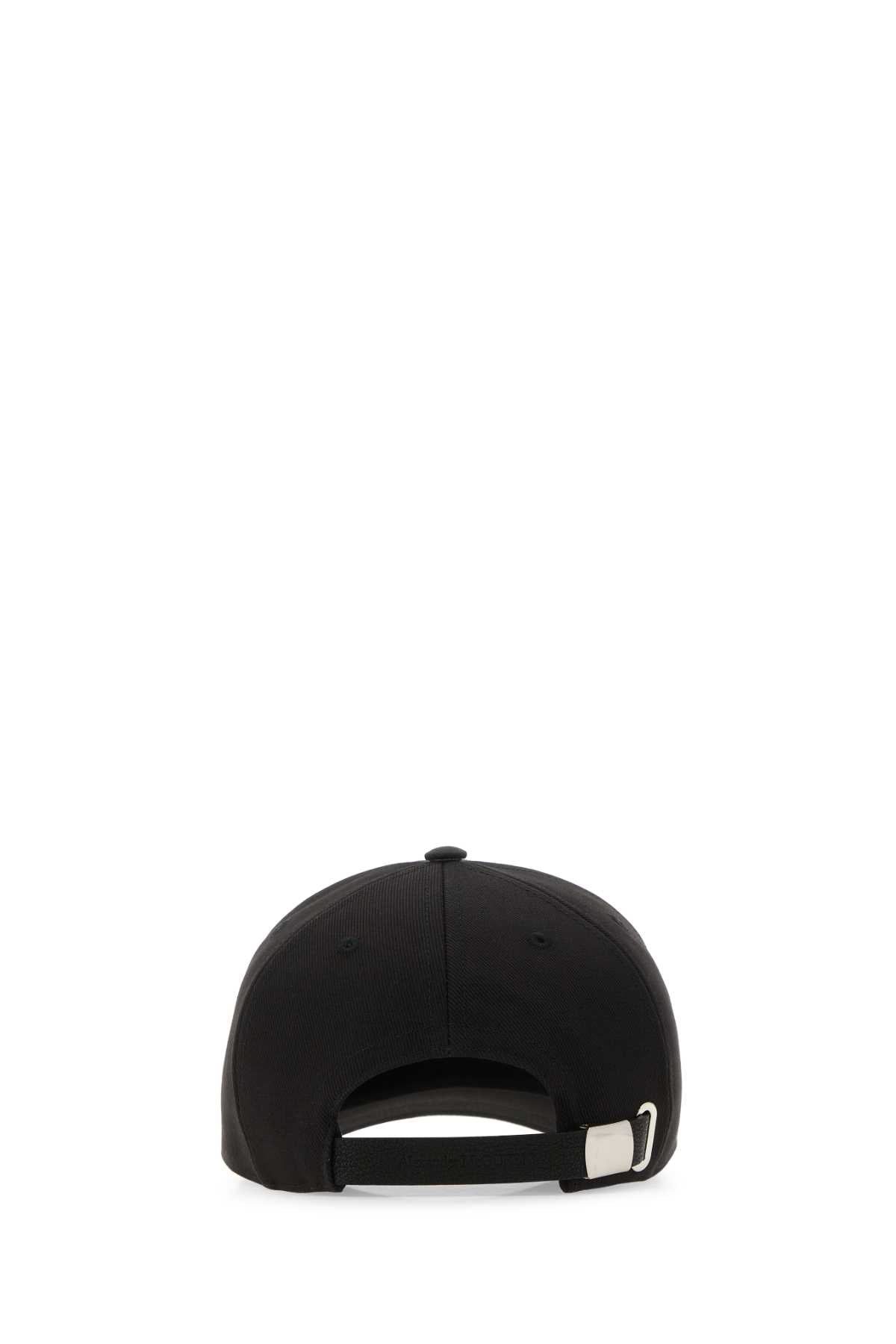 Alexander Mcqueen Men Black Cotton Baseball Cap