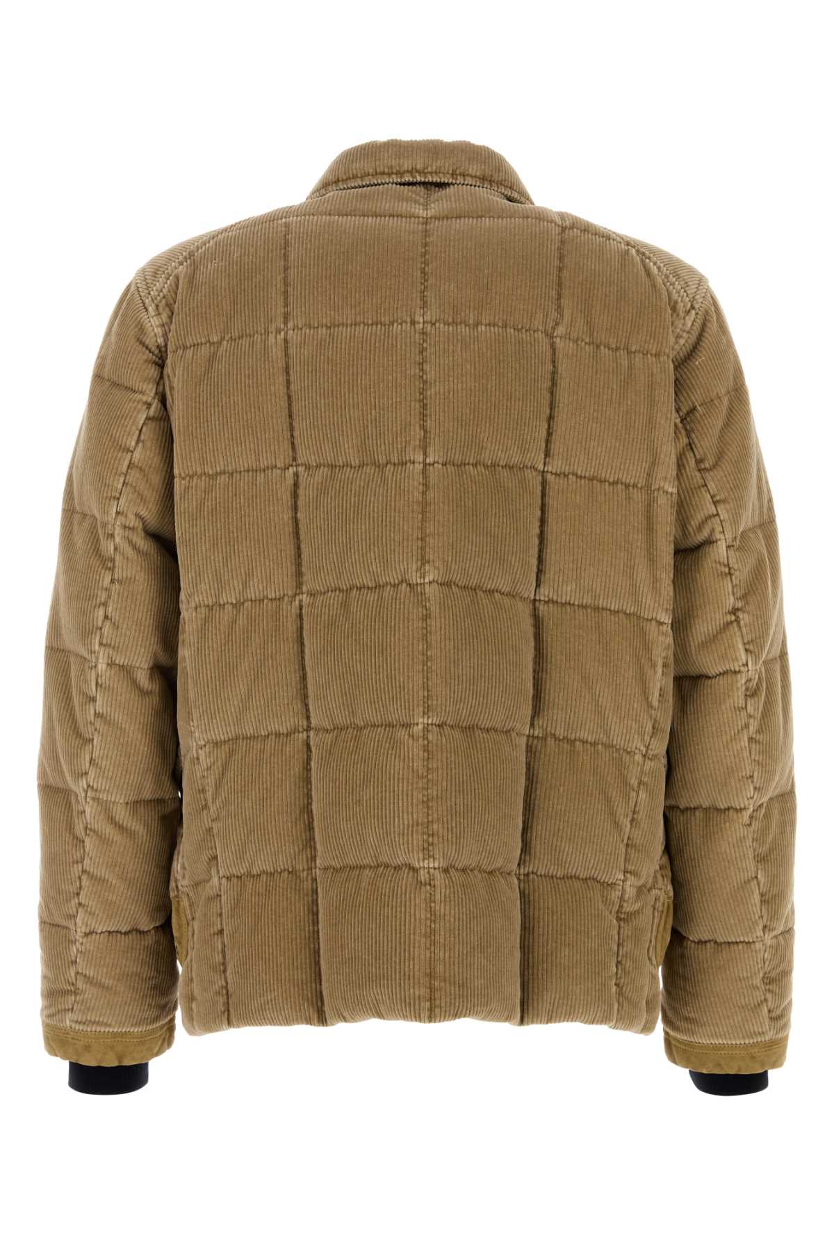 Fay Men Cappuccino Corduroy Down Jacket