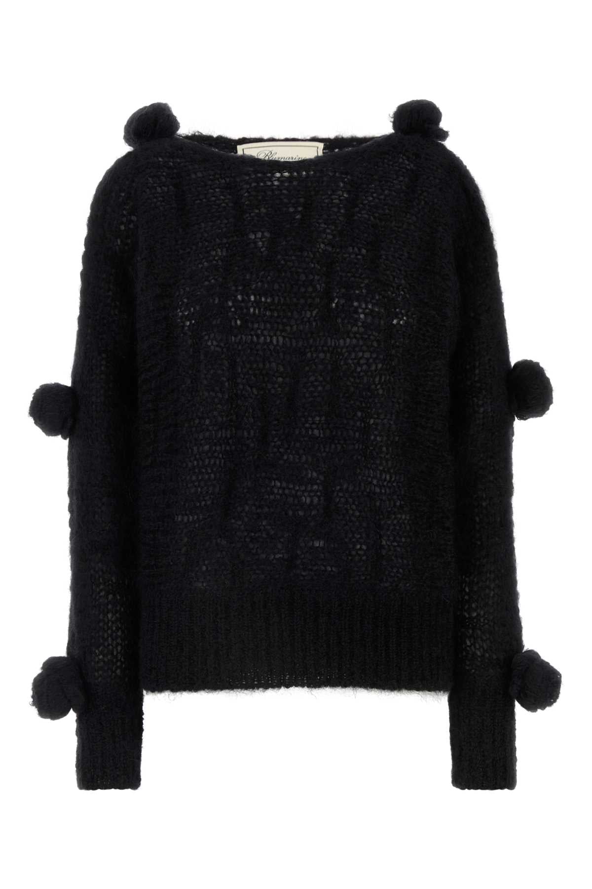 Blumarine Women Black Mohair Blend Sweater
