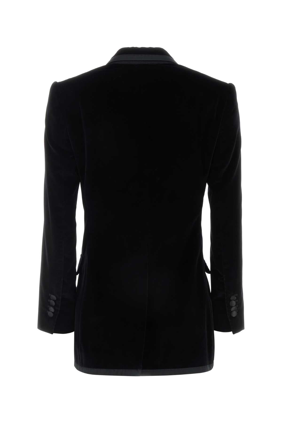 Dolce & Gabbana Women Black Velvet Blazer