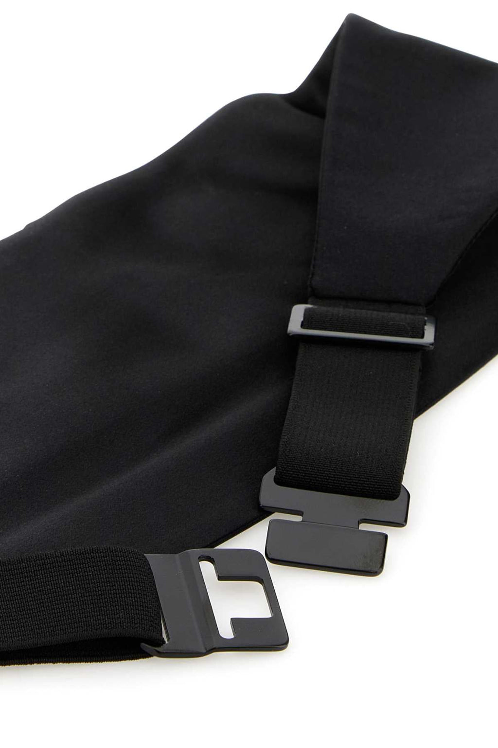 Dolce & Gabbana Women Black Satin Smoking Band