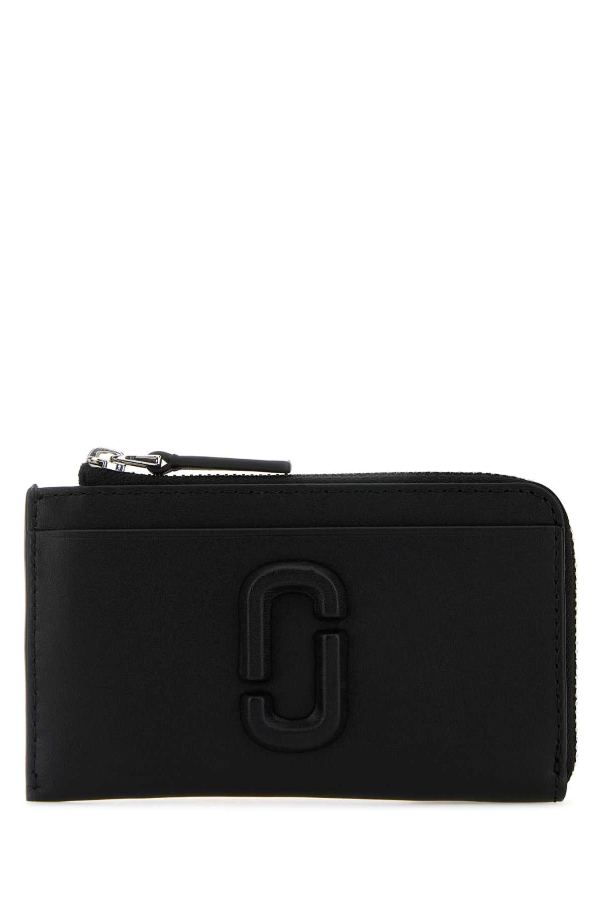 Marc Jacobs Women Black Leather Card Holder