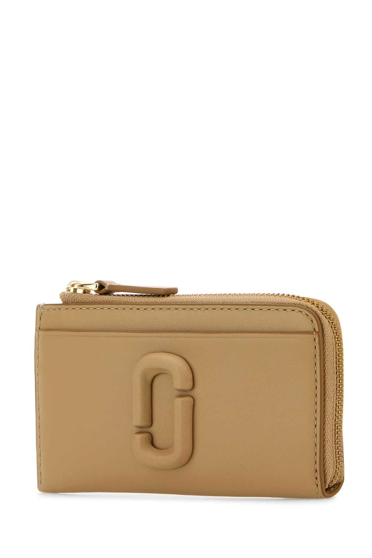 Marc Jacobs Women Camel Leather Card Holder