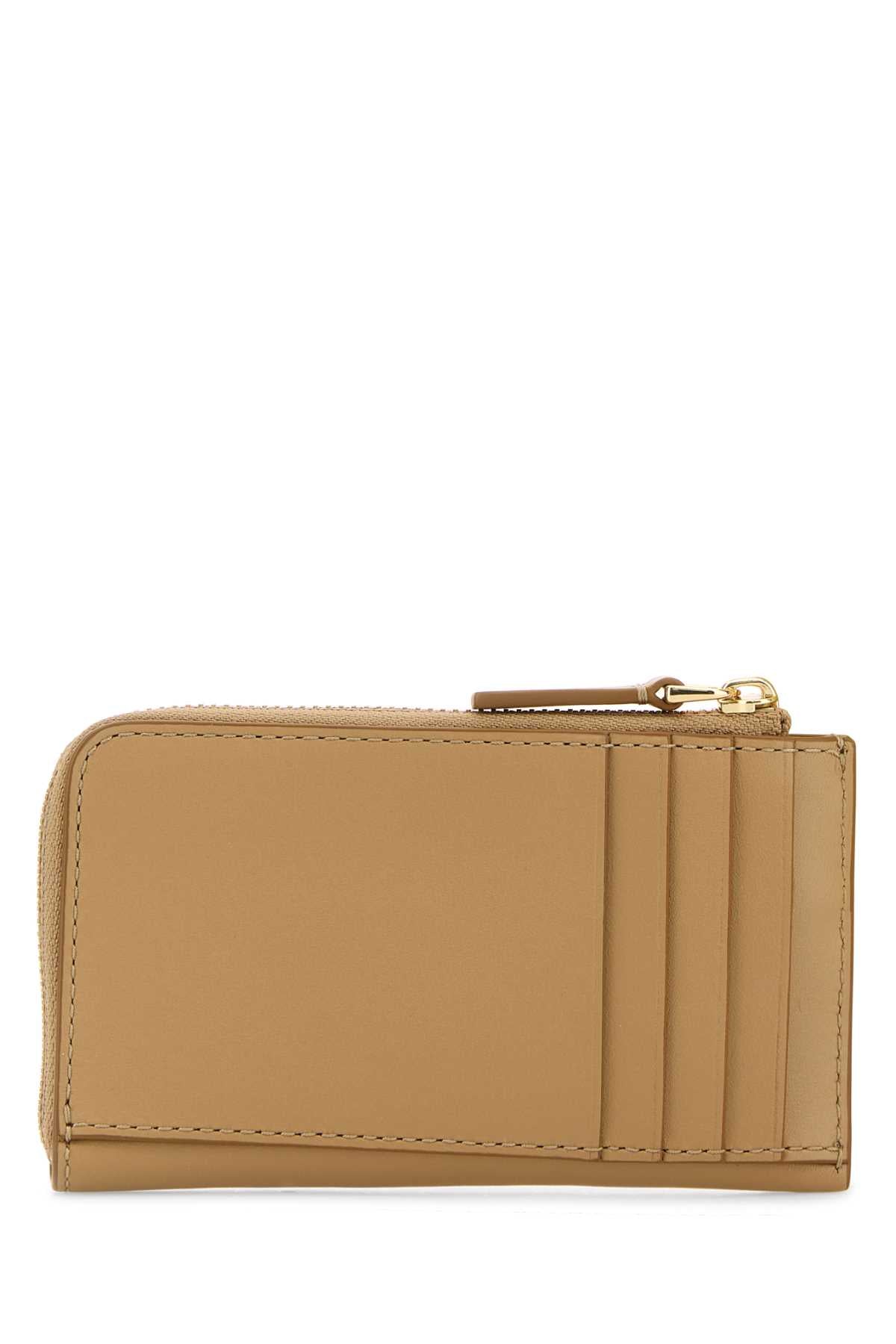 Marc Jacobs Women Camel Leather Card Holder