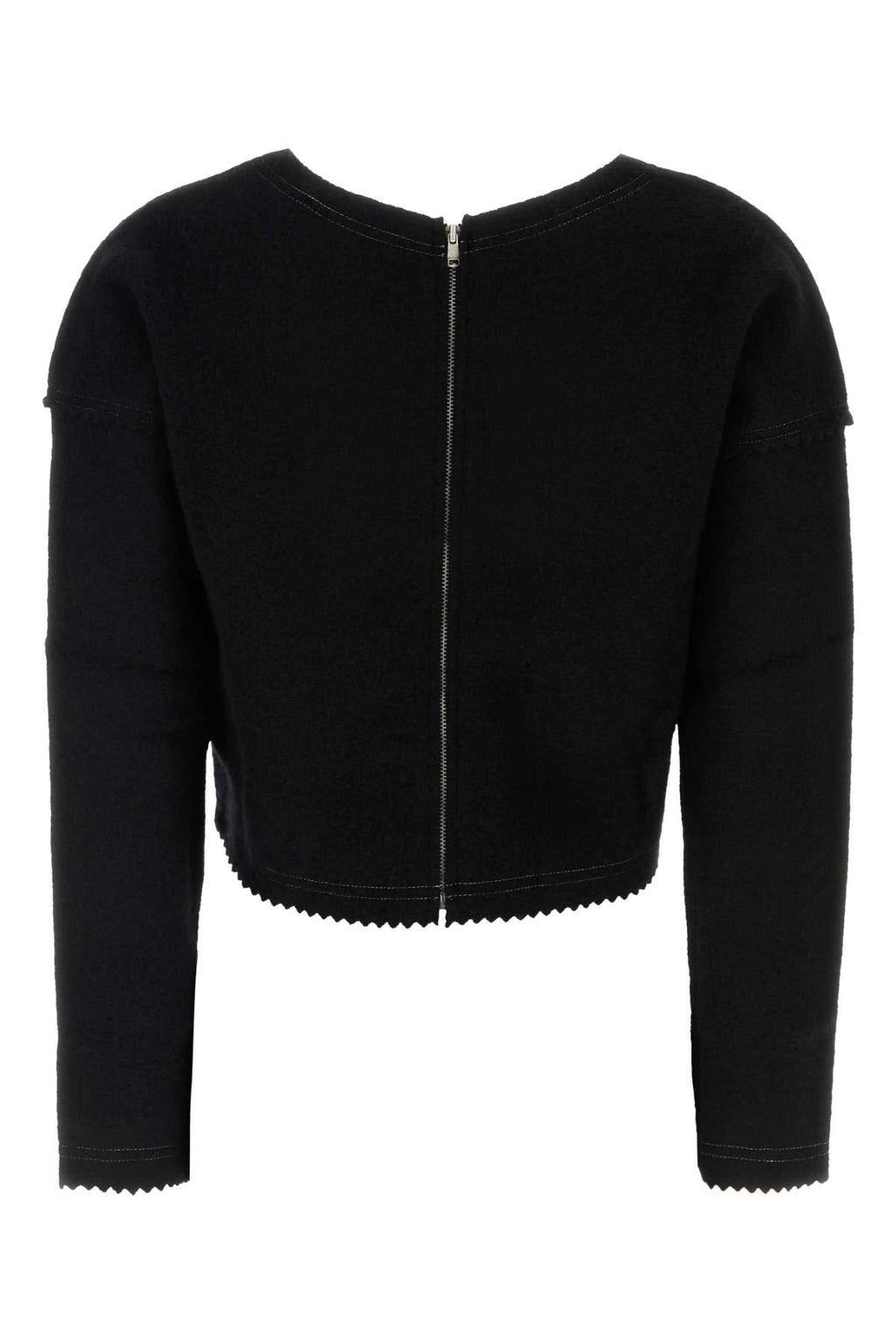 Max Mara Women Black Wool Blend Crespo Sweater