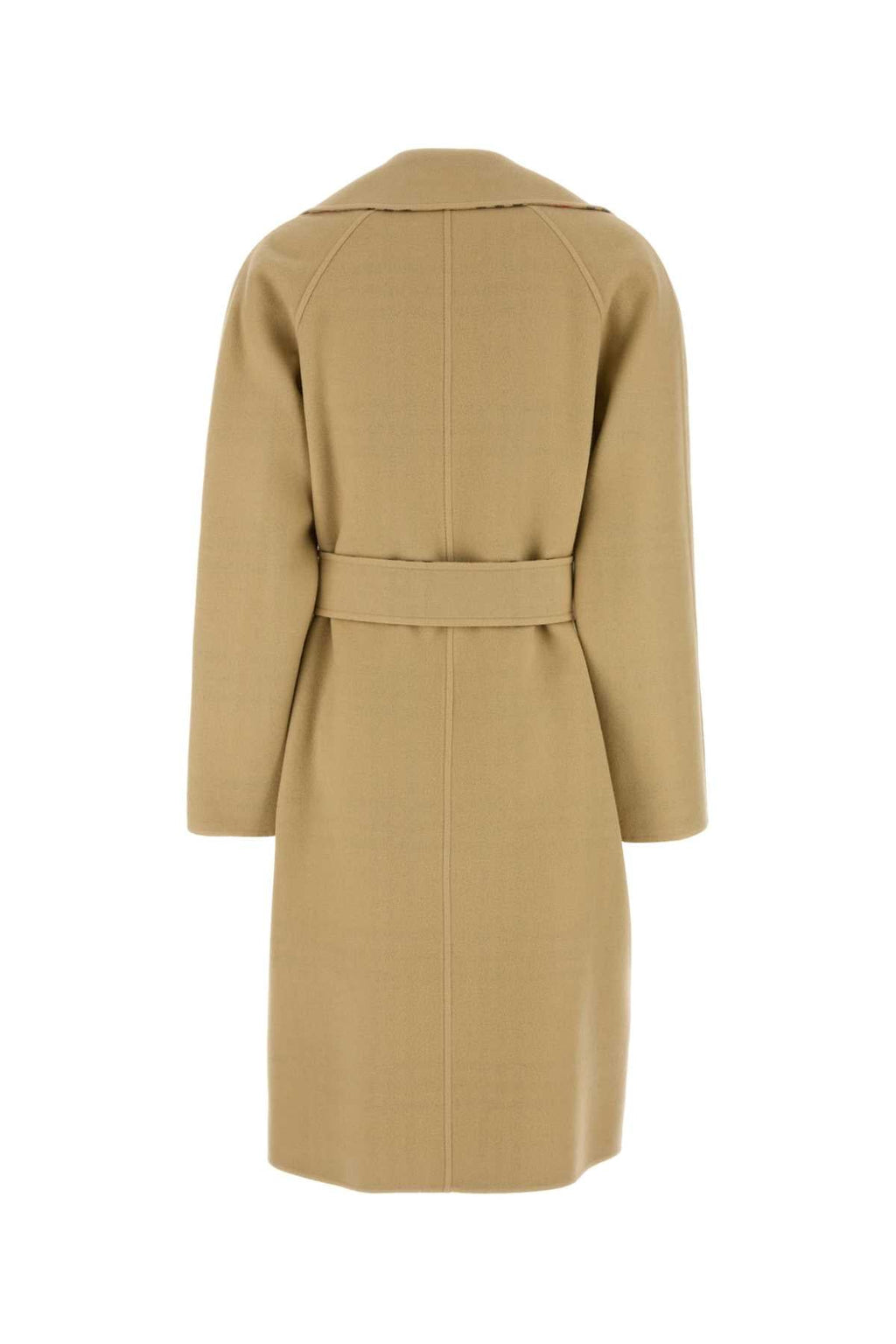 Burberry Women Beige Wool Reversible Coat