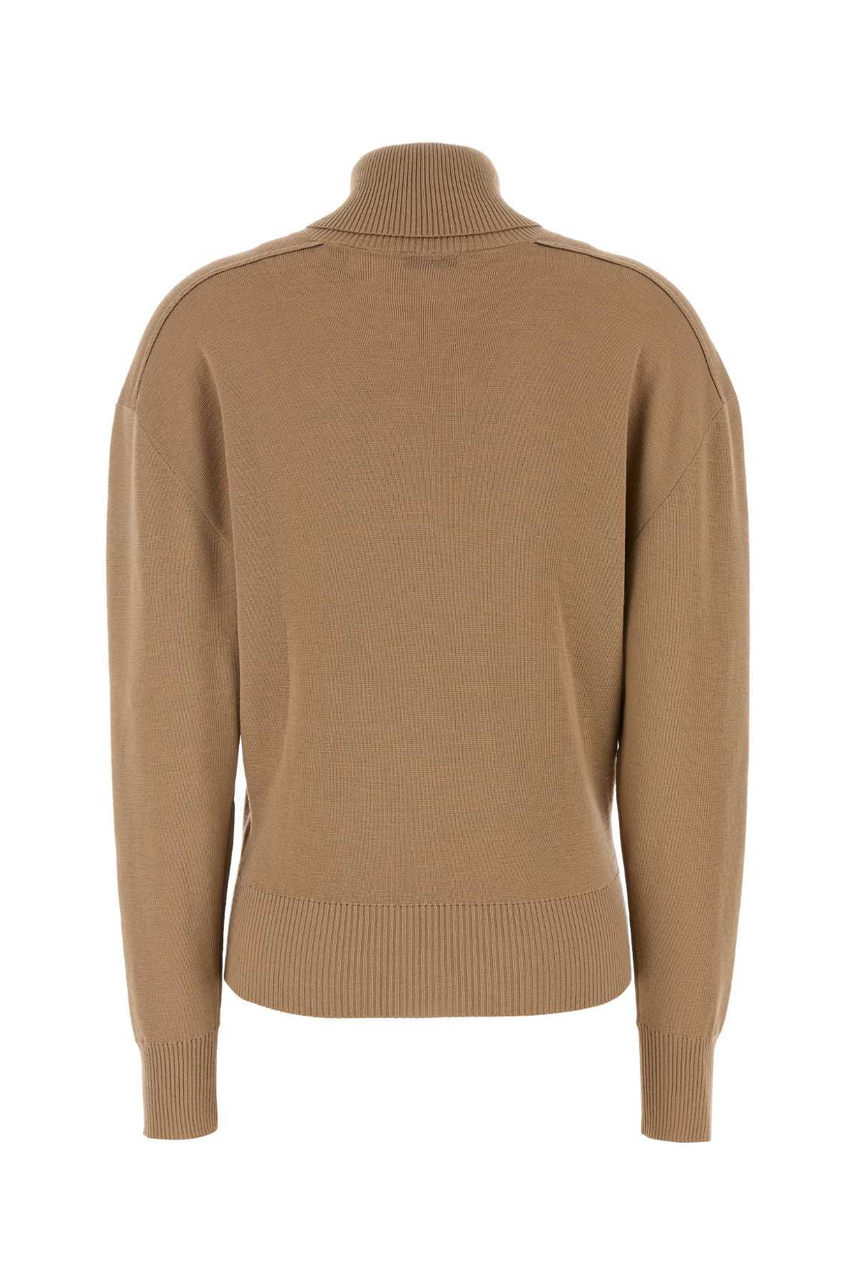 Burberry Women Camel Wool Sweater