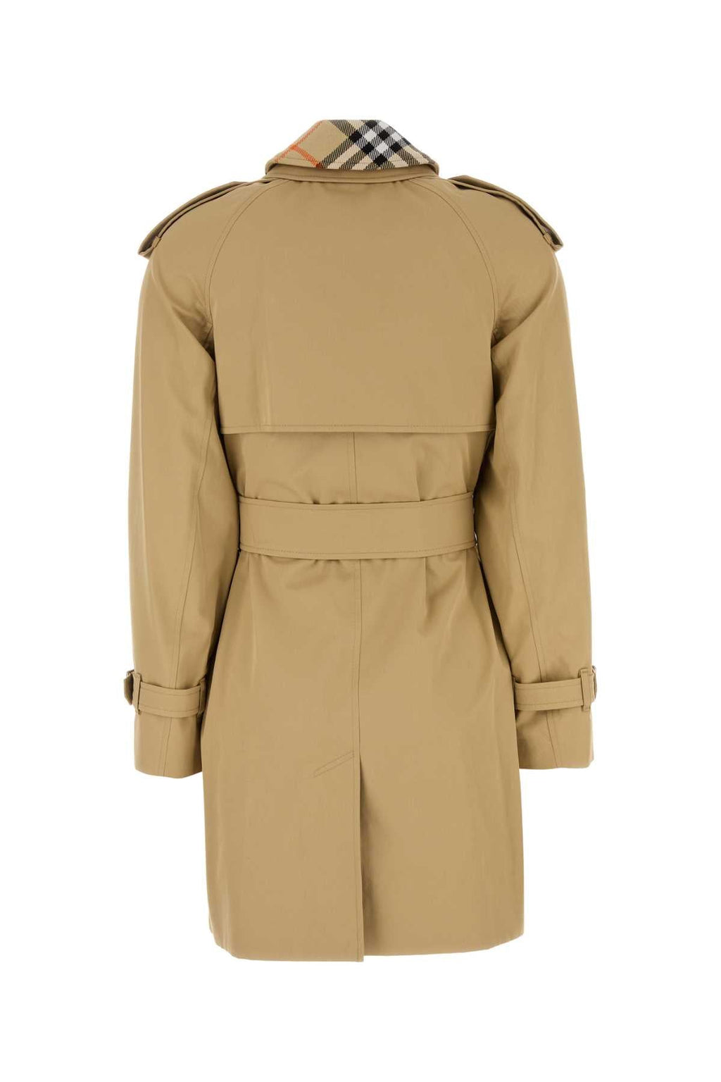 Burberry Women Beige Cotton Trench Coat
