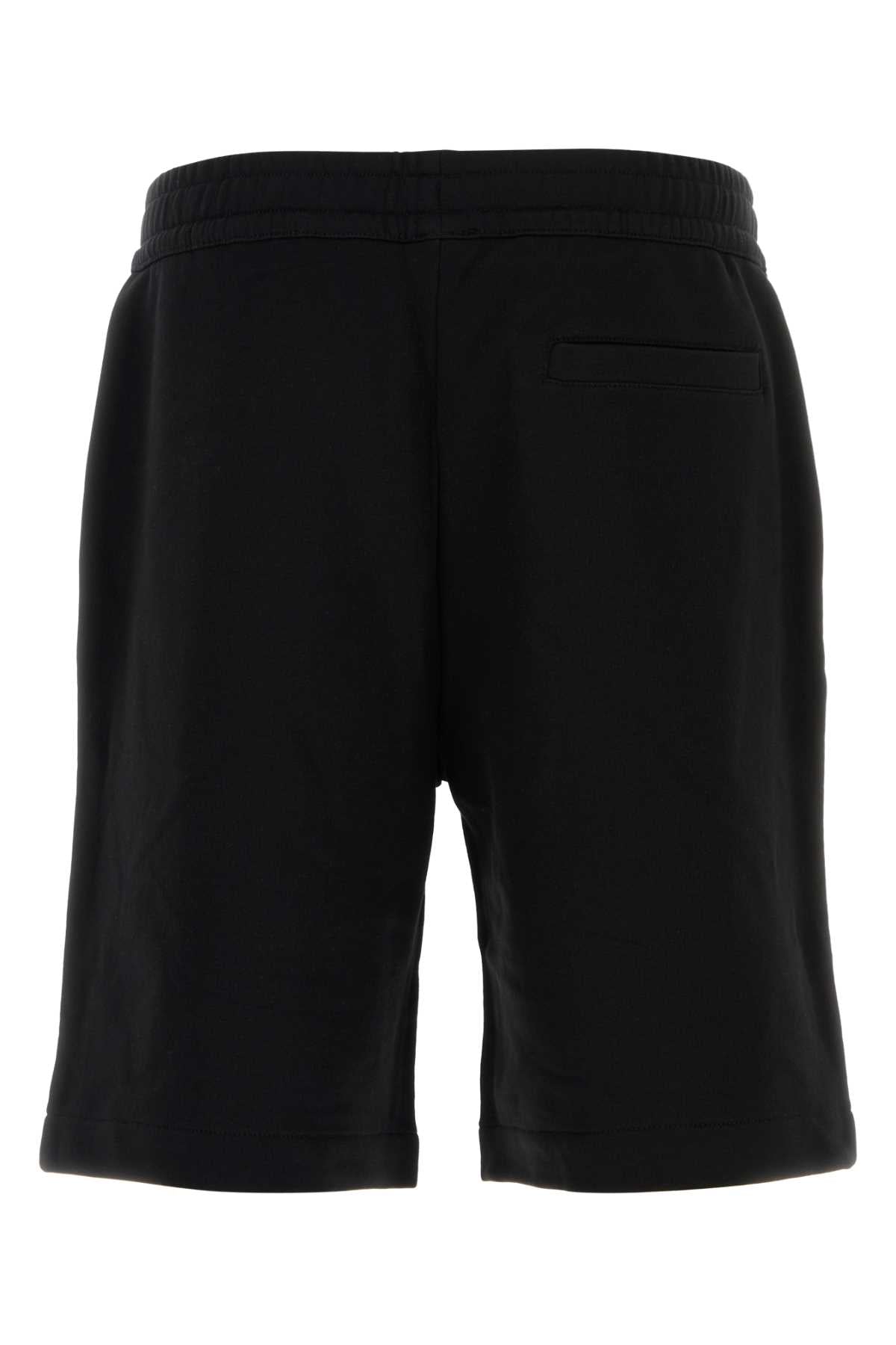 Burberry Men Black Cotton Bermuda Shorts