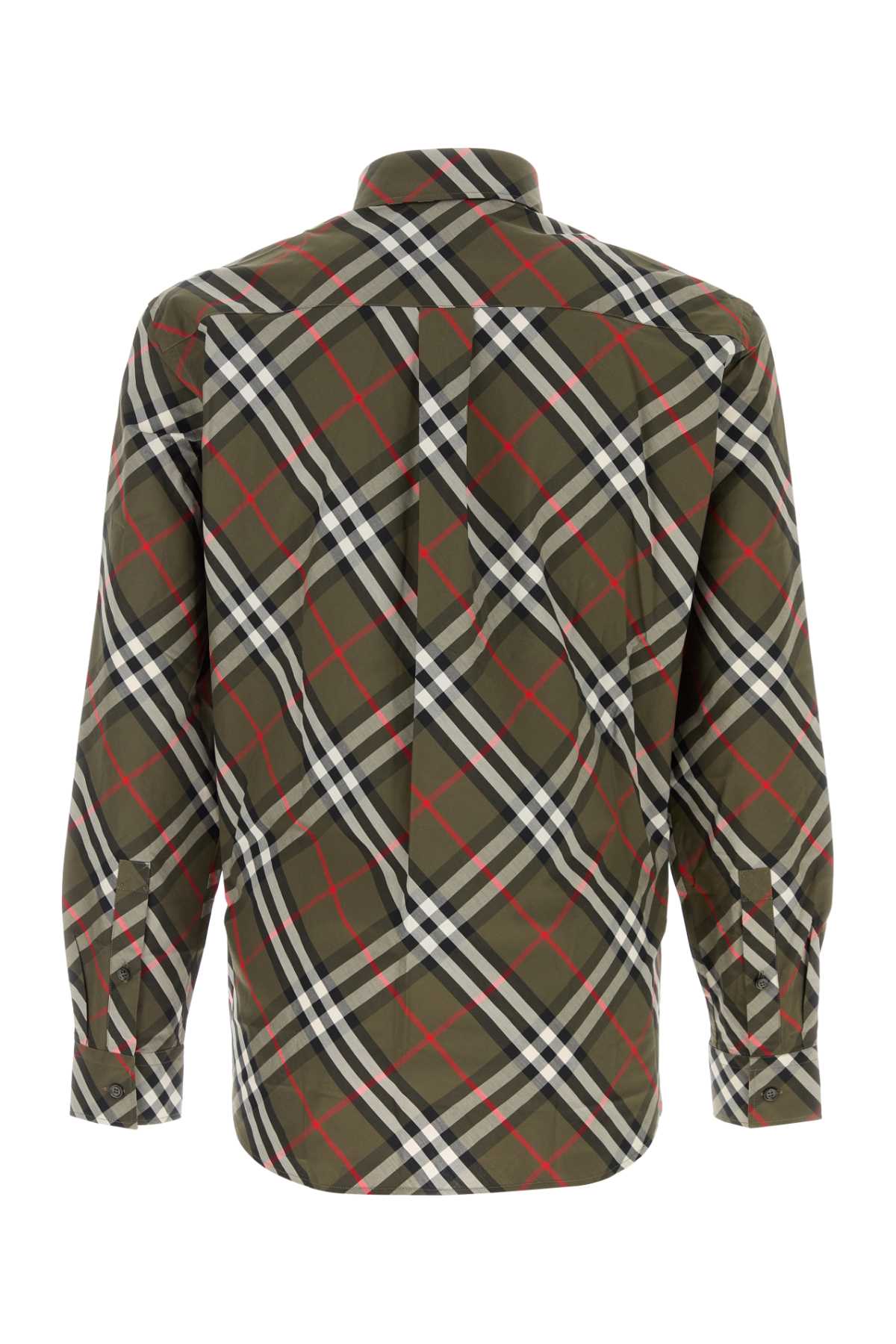 Burberry Men Embroidered Poplin Shirt