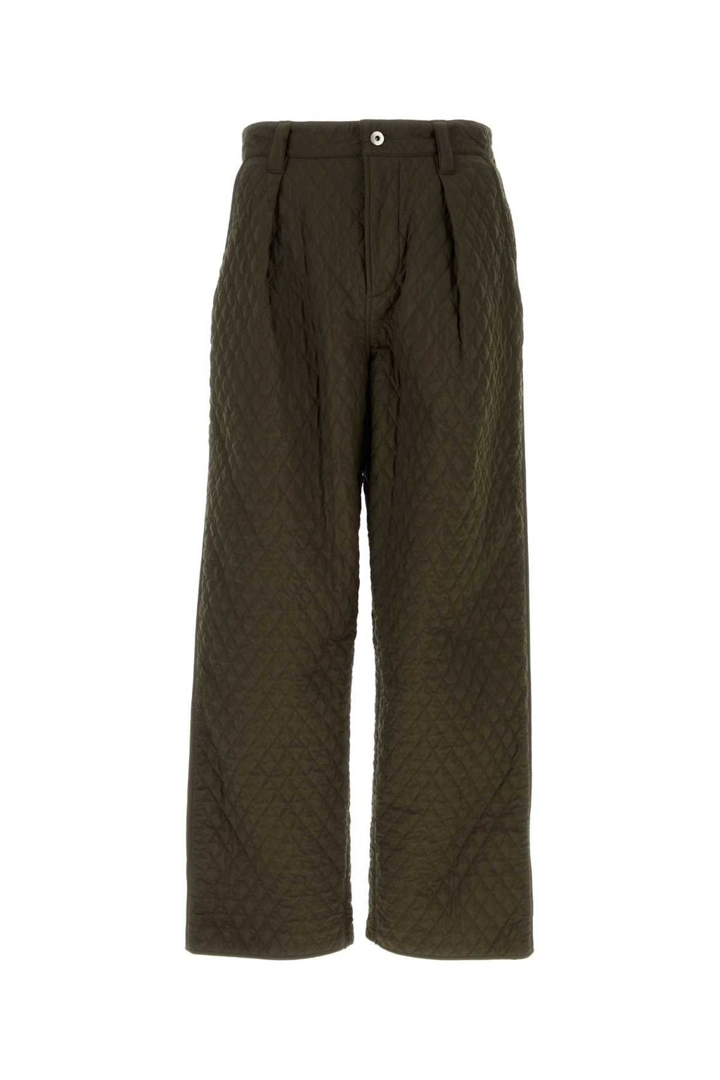 Burberry Men Army Green Nylon Pant