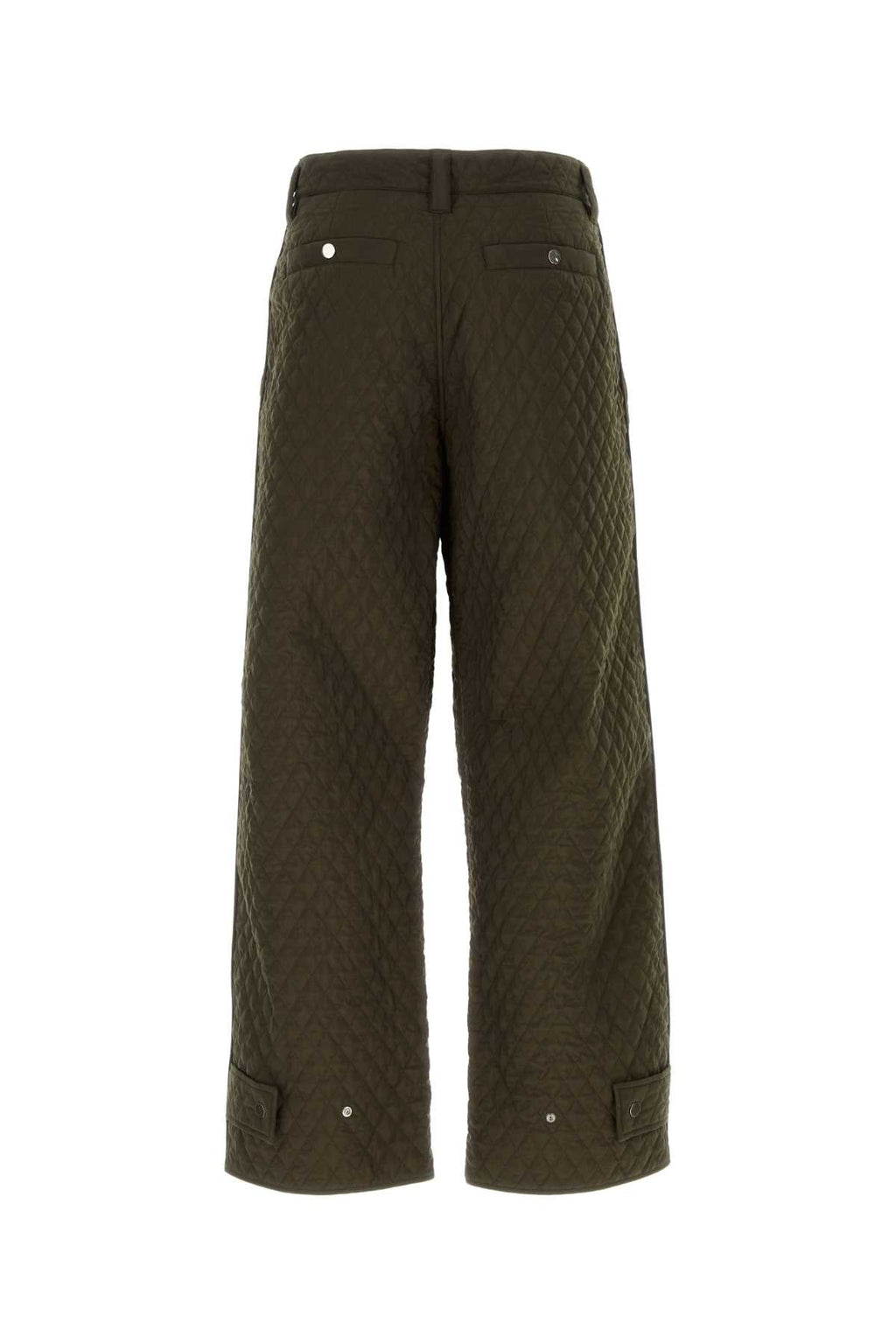 Burberry Men Army Green Nylon Pant