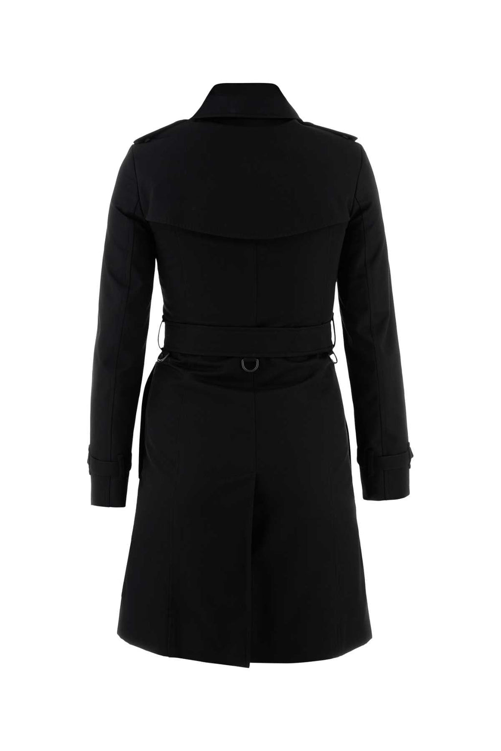 Burberry Women Black Cotton Trench Coat