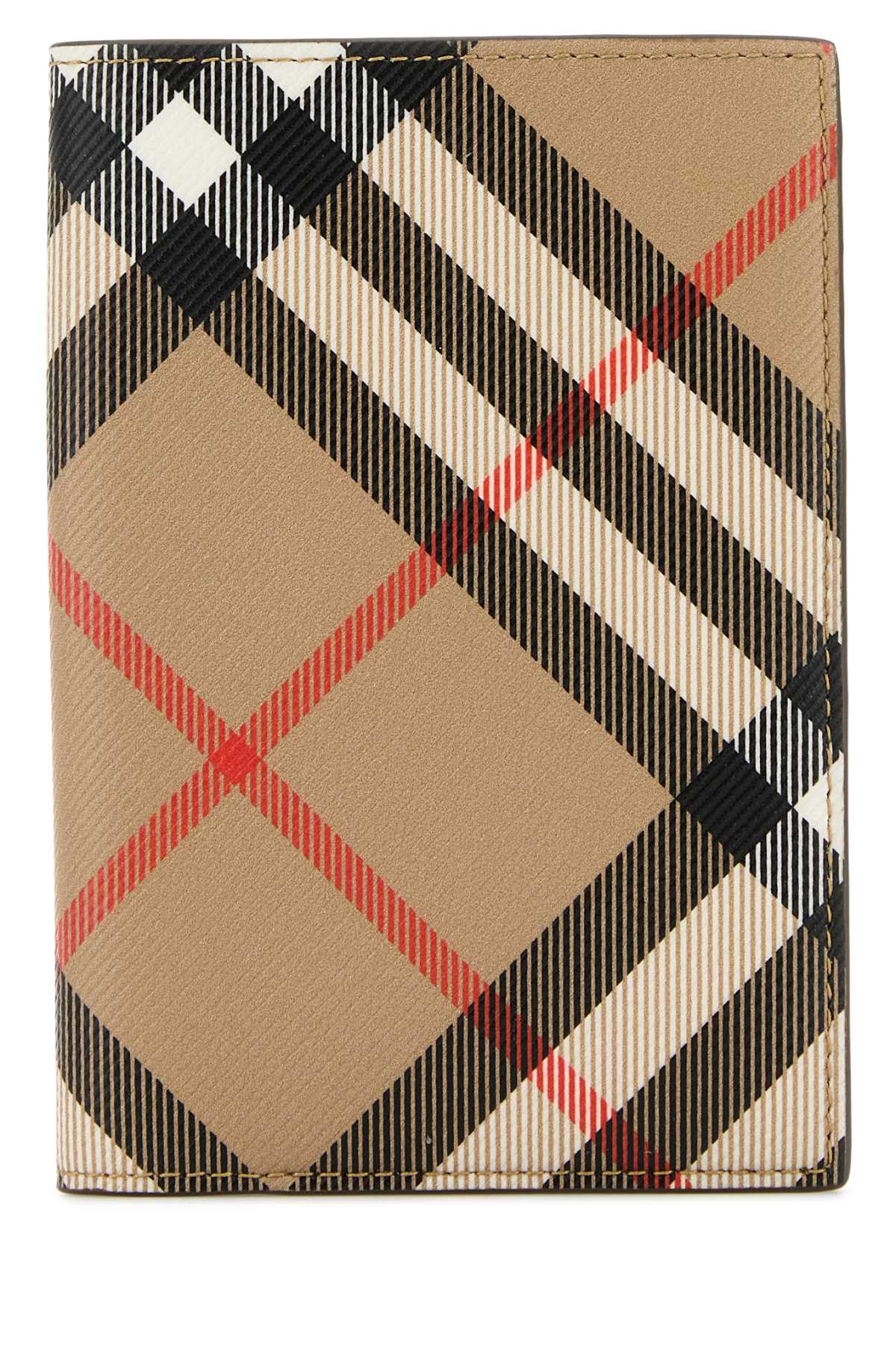 Burberry Men Printed E-Canvas Passport Holder