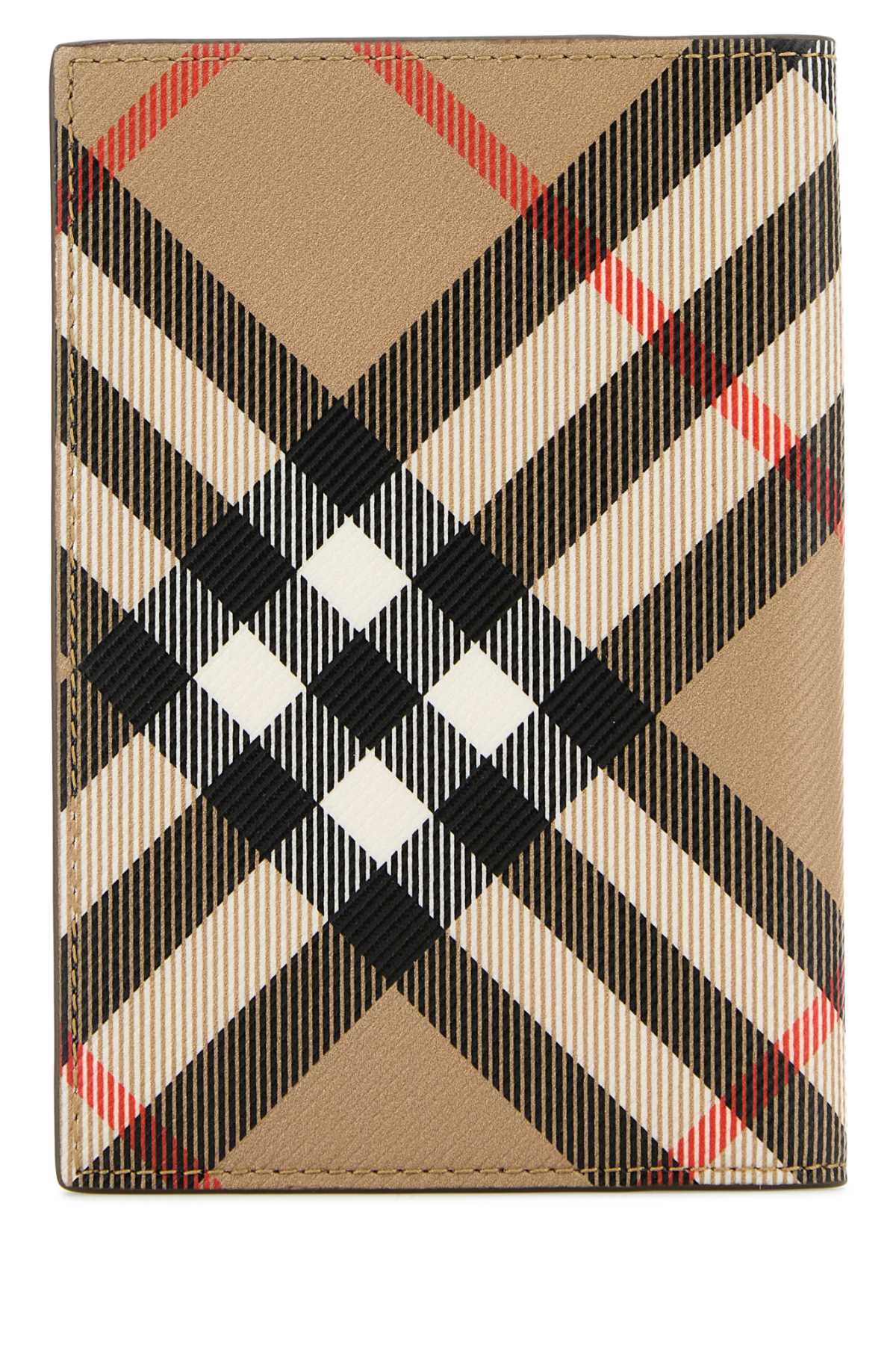 Burberry Men Printed E-Canvas Passport Holder