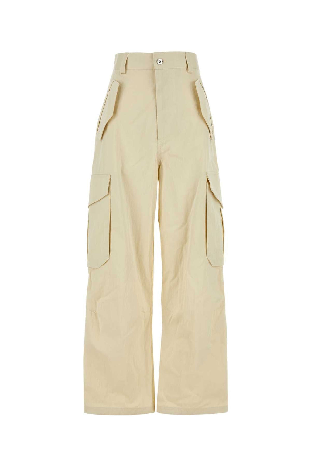 Bottega Veneta Women Sand Cotton Blend Cargo Pant