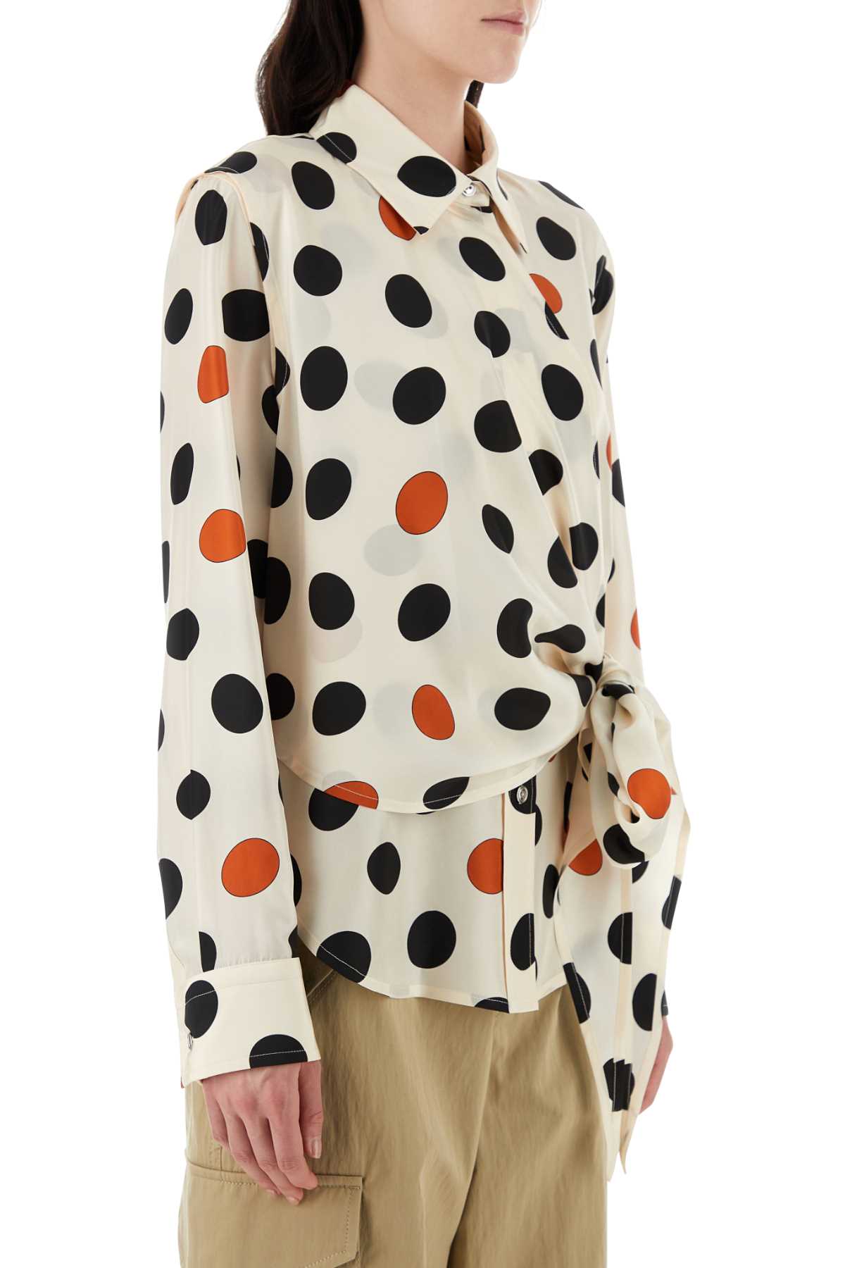 Bottega Veneta Women Printed Silk Shirt